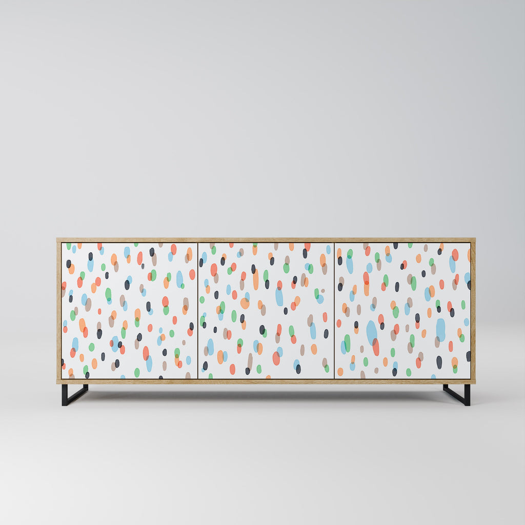 ENERGETIC SPOTS 3-Door Sideboard in Oak Effect