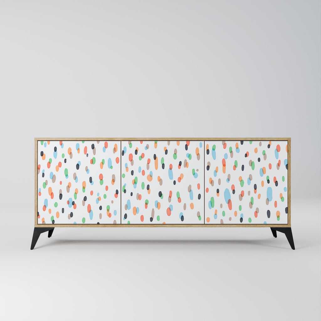 ENERGETIC SPOTS 3-Door Sideboard in Oak Effect