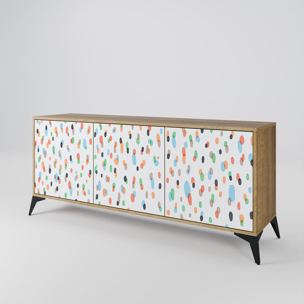 ENERGETIC SPOTS 3-Door Sideboard in Oak Effect