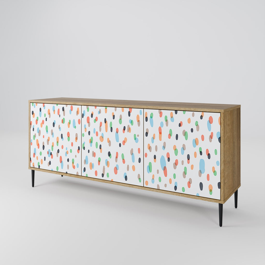 ENERGETIC SPOTS 3-Door Sideboard in Oak Effect
