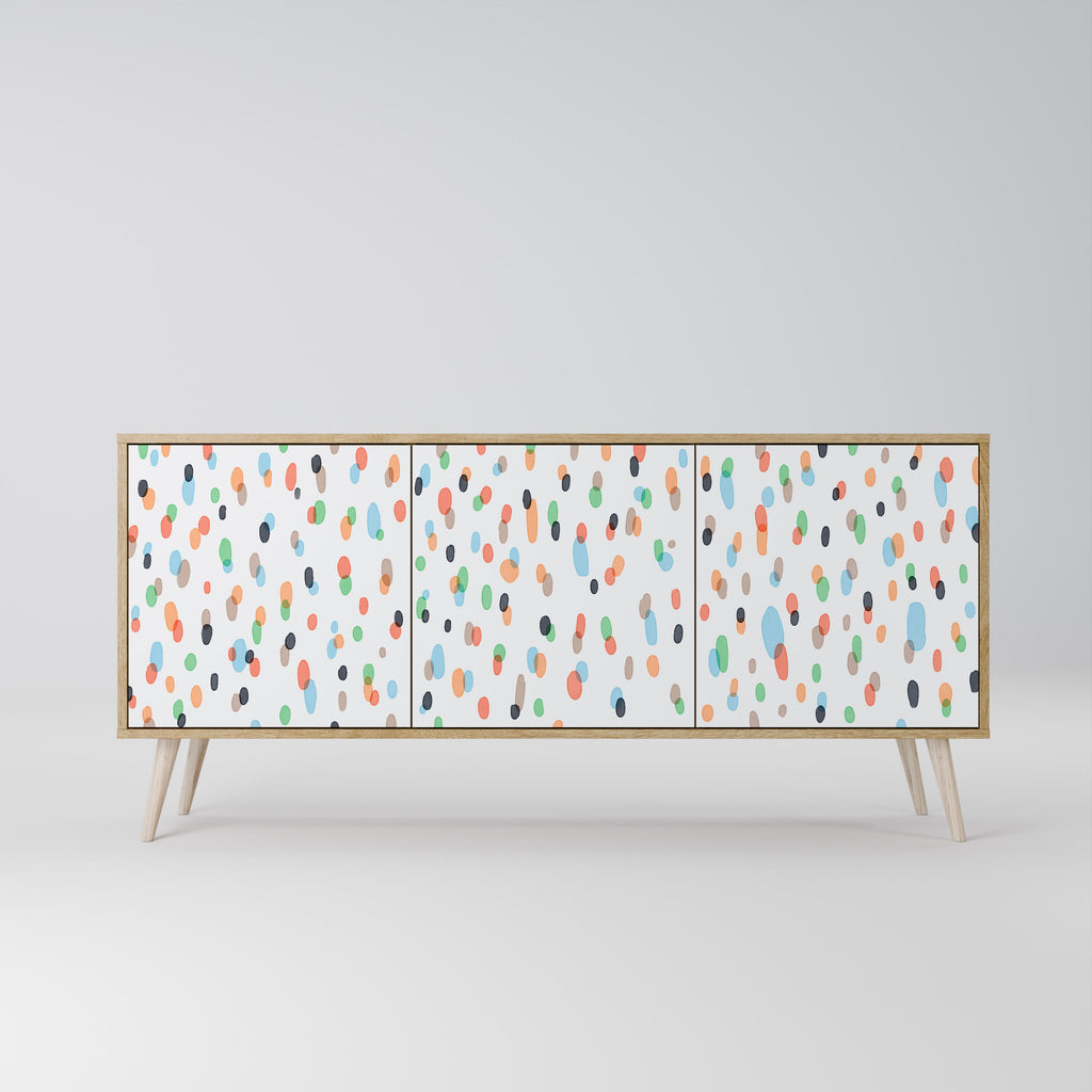 ENERGETIC SPOTS 3-Door Sideboard in Oak Effect