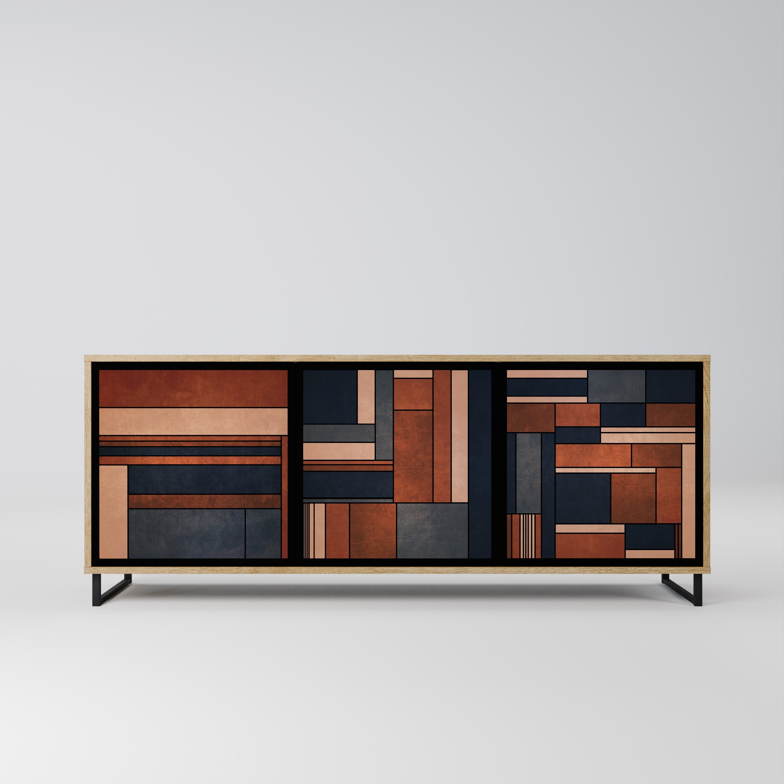 Buffet 3 portes INTREPID FORMATION effet chêne