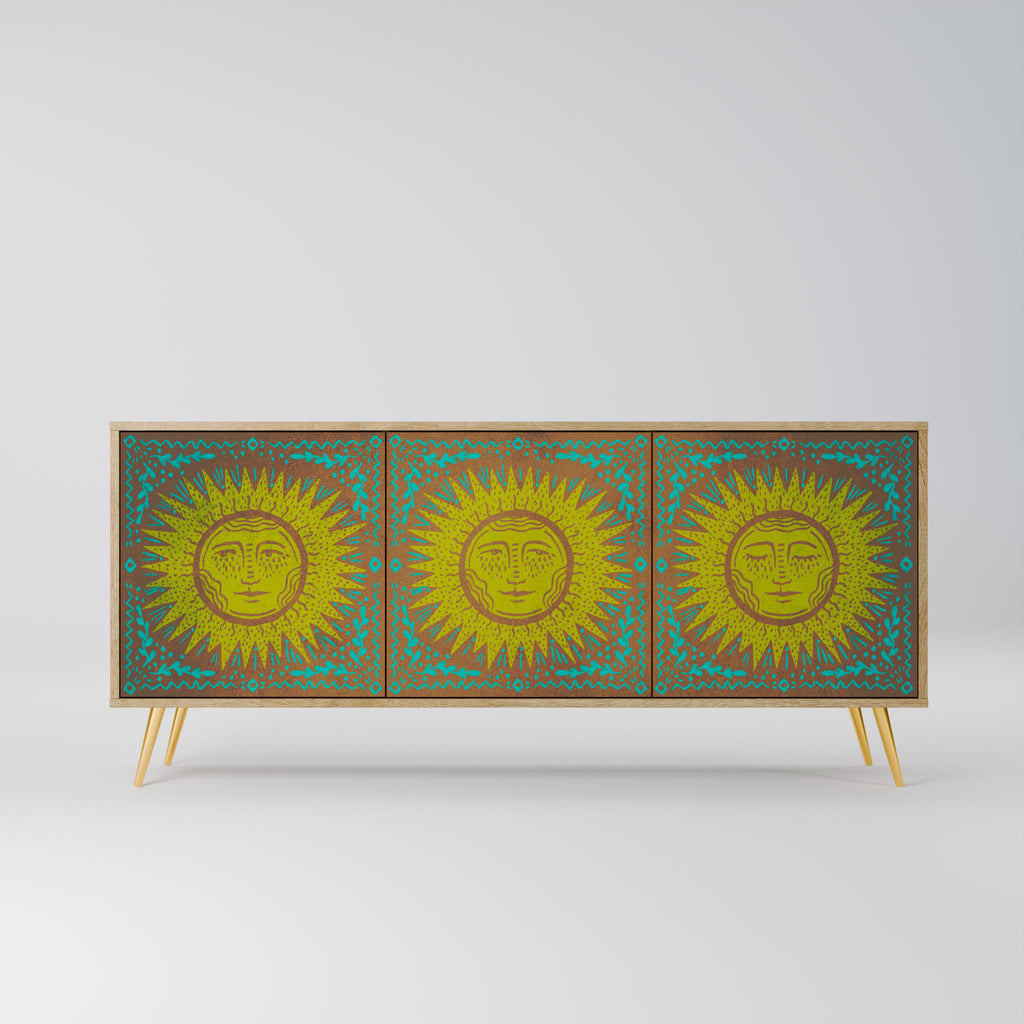 Buffet 3 portes SUNSHINE EULOGY effet chêne