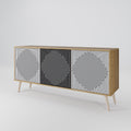 POLYGON ILLUSION 3-Door Sideboard