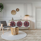 BROWN CIRCLES 3-Door Sideboard