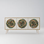 GREEN CIRCLES 3-Door Sideboard
