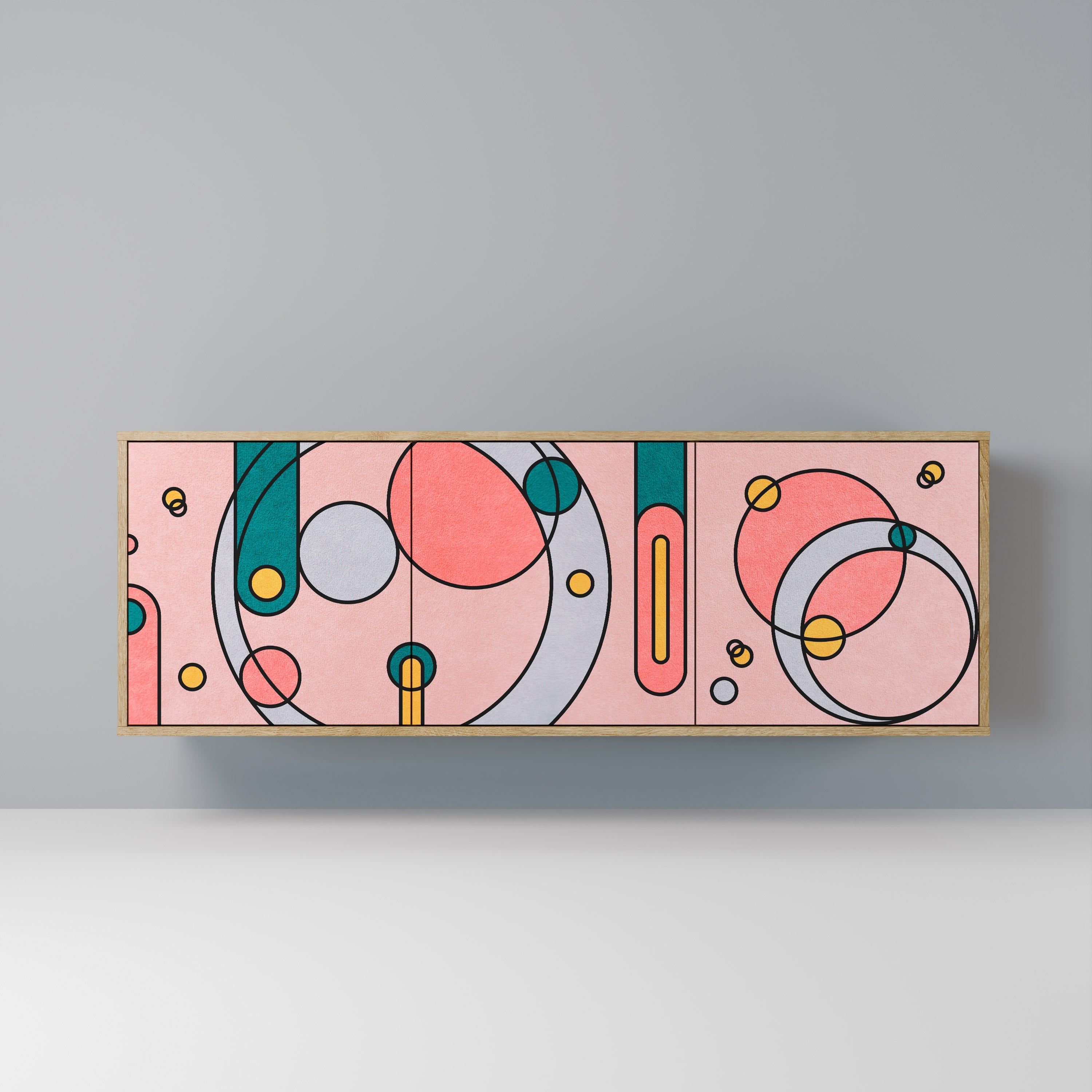 Buffet 3 portes GOSSAMER ECHOES effet chêne