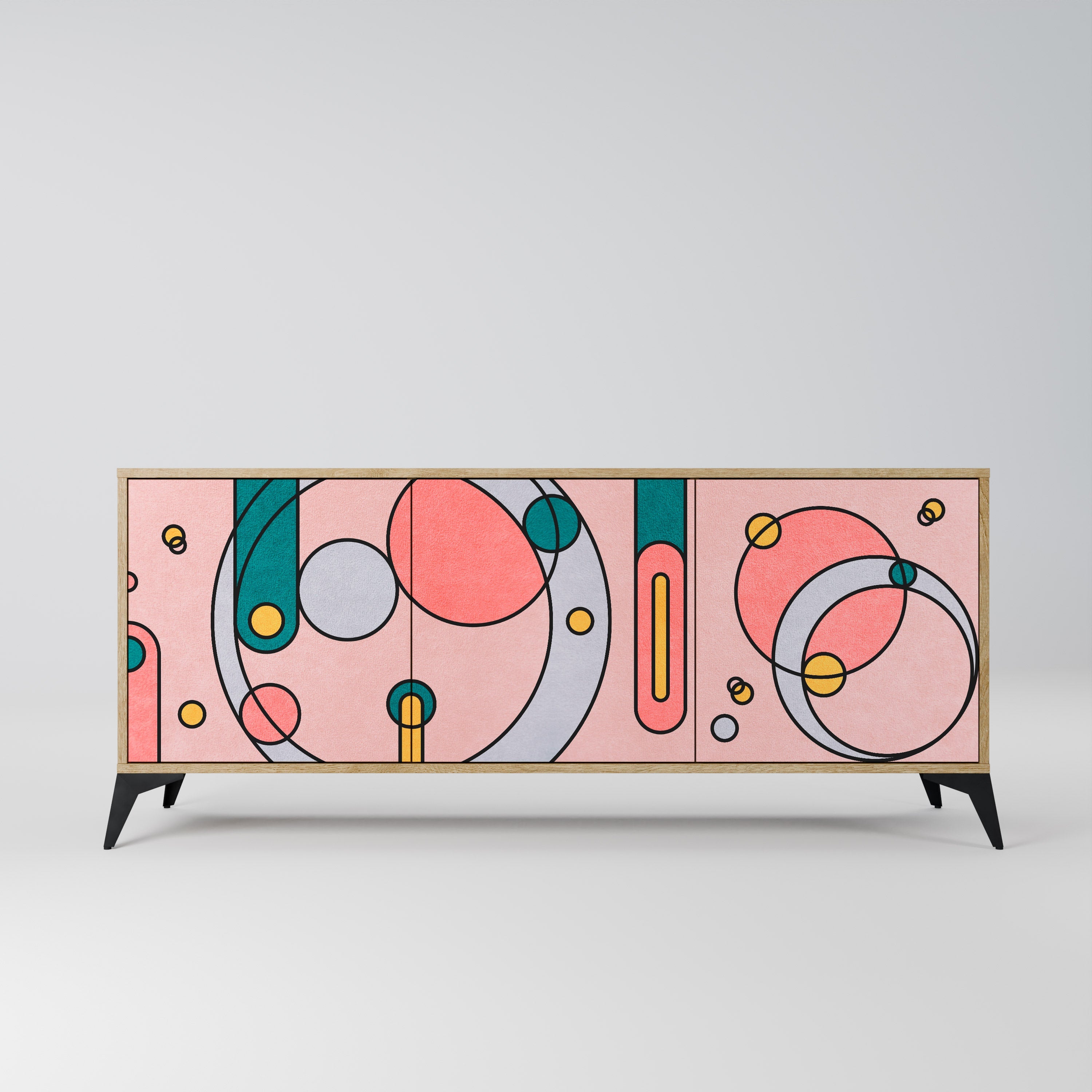 Buffet 3 portes GOSSAMER ECHOES effet chêne