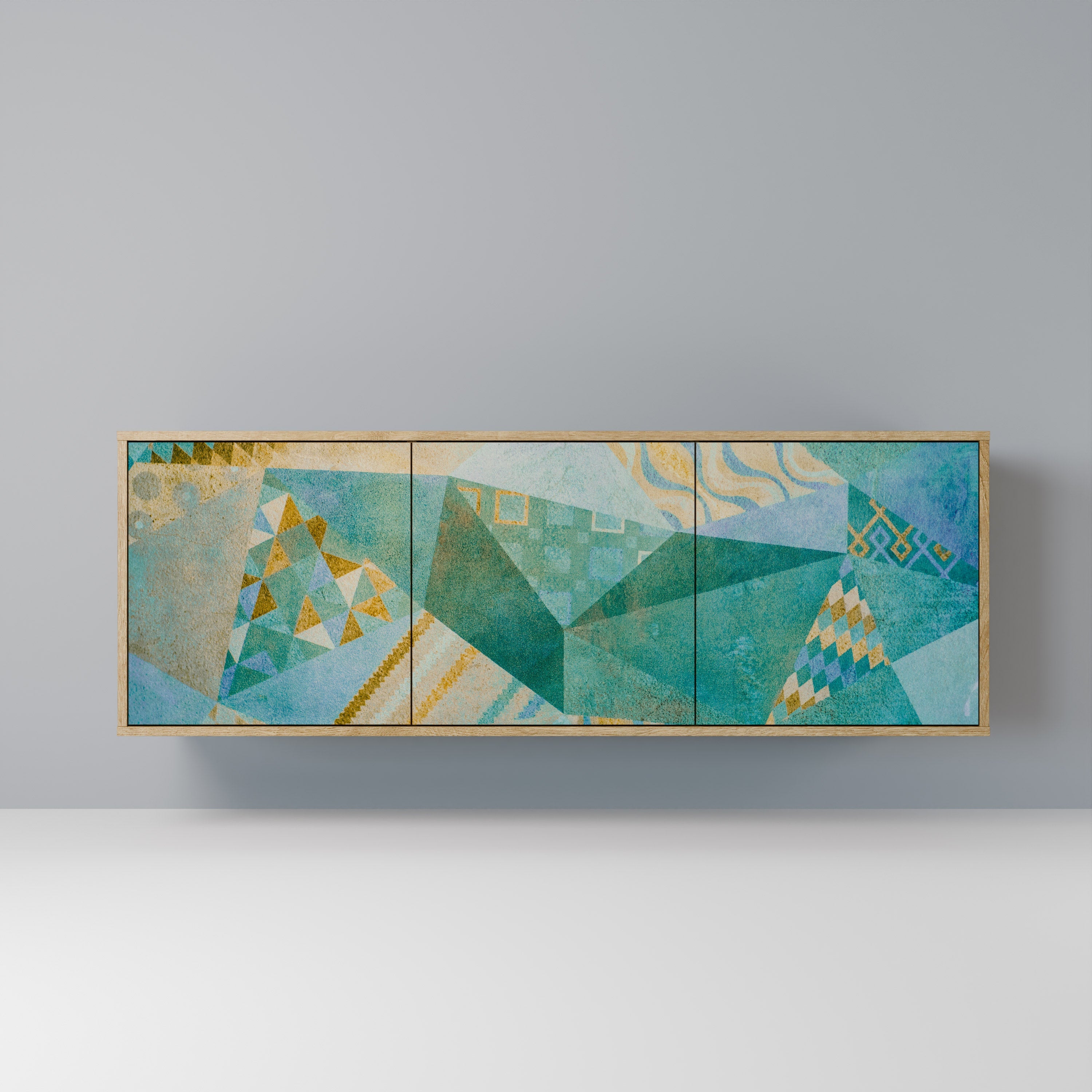 Buffet 3 portes SPECTRUM SPLENDOR effet chêne