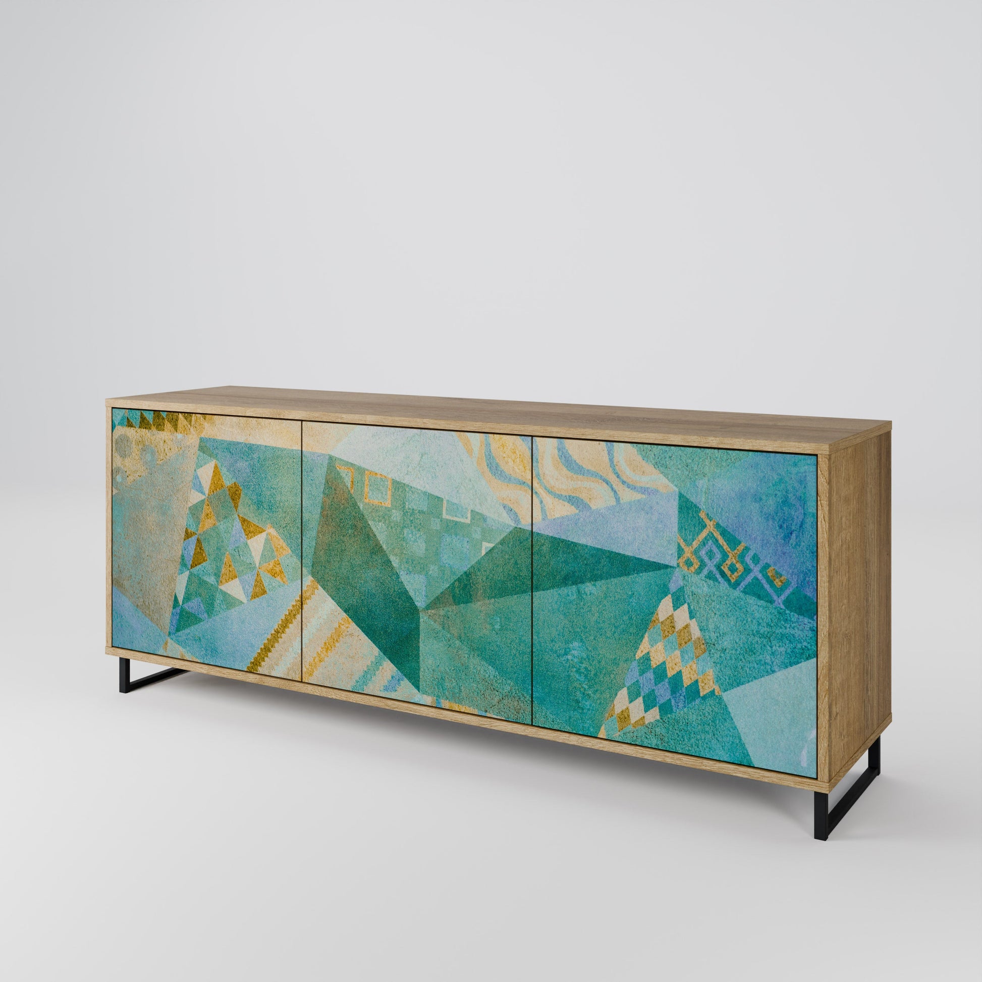 Buffet 3 portes SPECTRUM SPLENDOR effet chêne