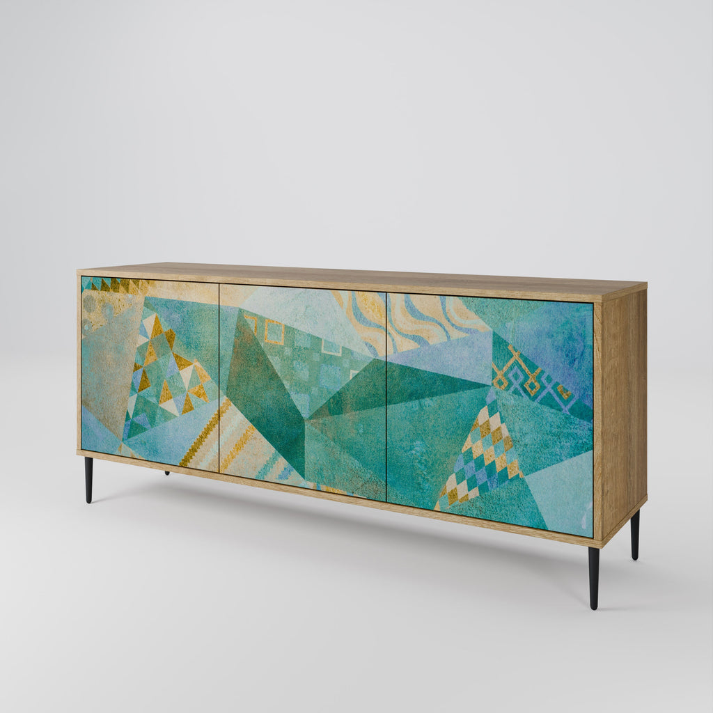 Buffet 3 portes SPECTRUM SPLENDOR effet chêne