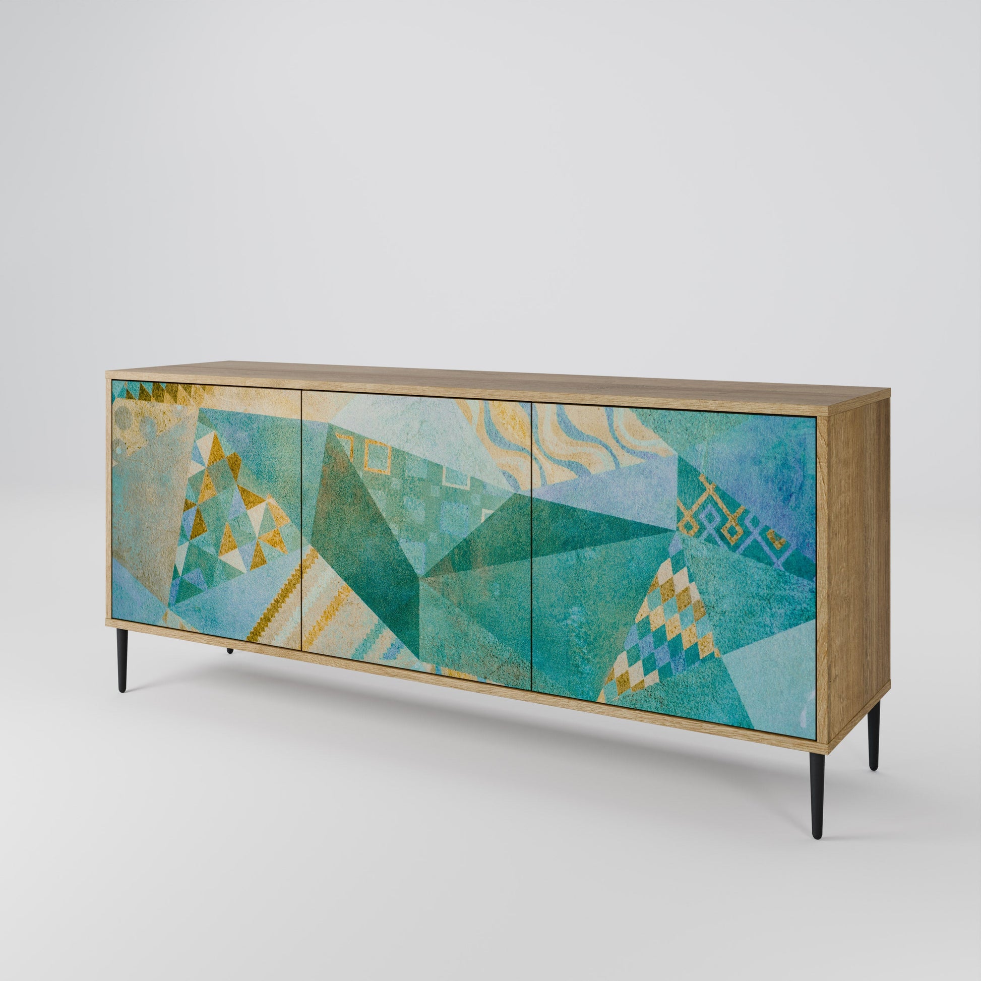 Buffet 3 portes SPECTRUM SPLENDOR effet chêne