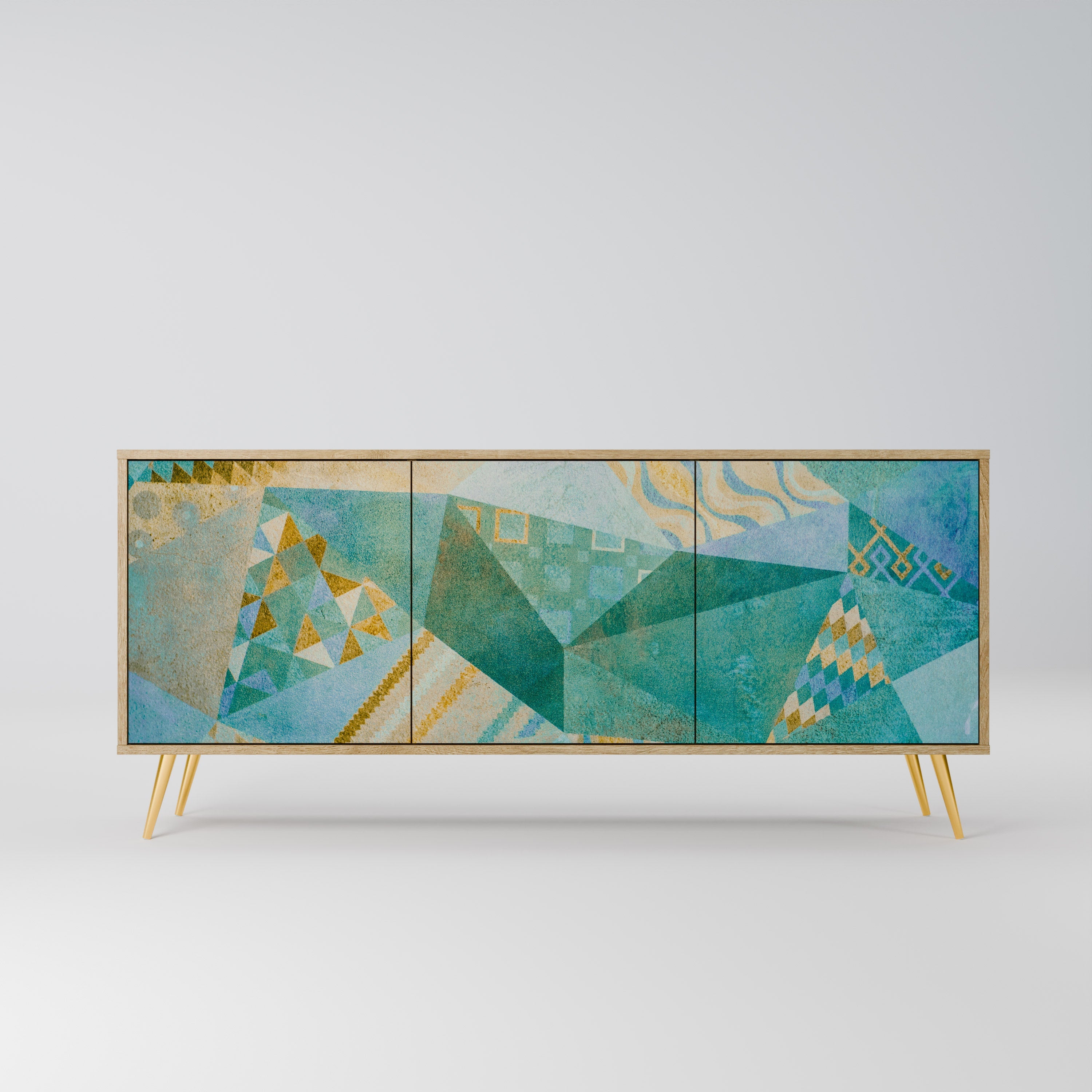 Buffet 3 portes SPECTRUM SPLENDOR effet chêne