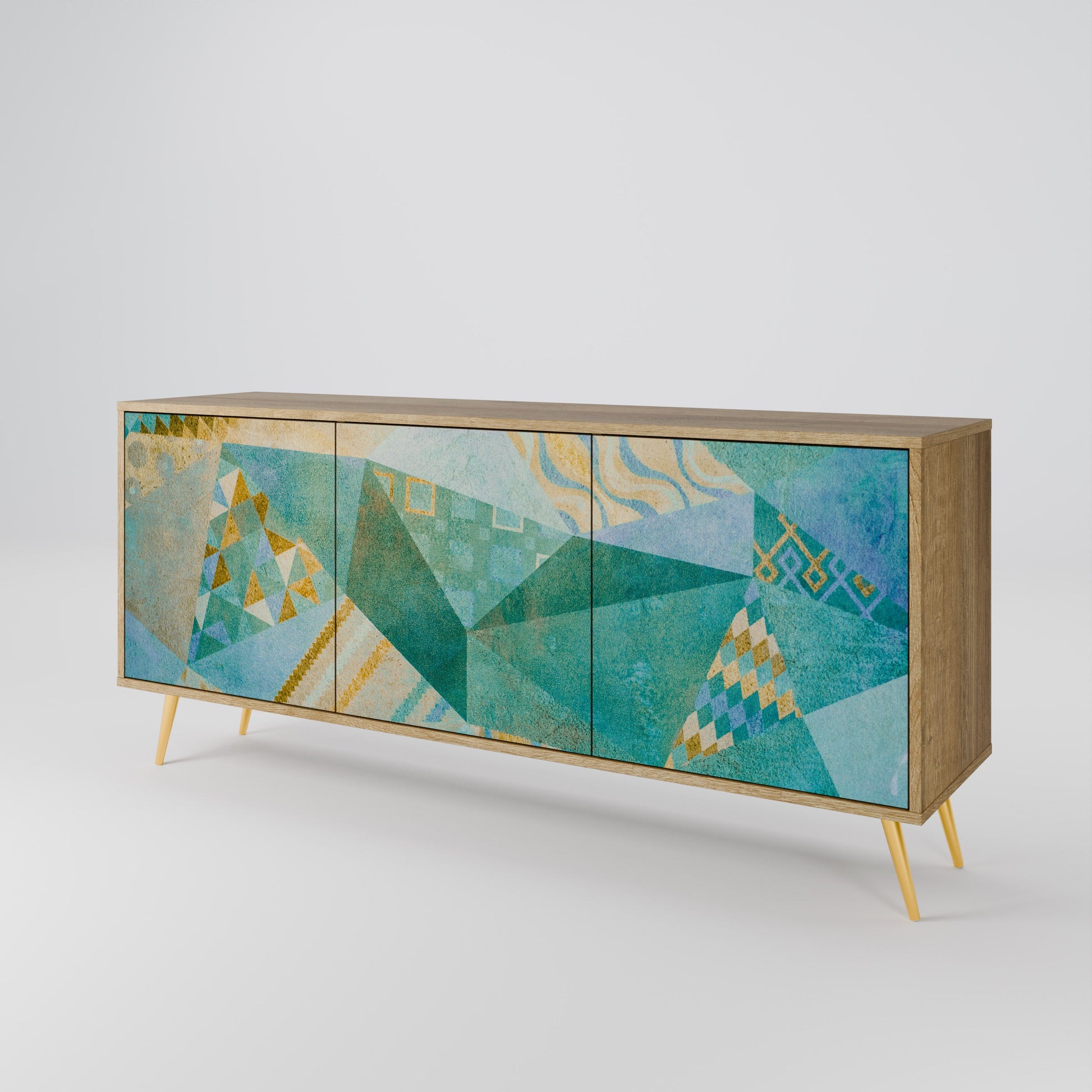 Buffet 3 portes SPECTRUM SPLENDOR effet chêne