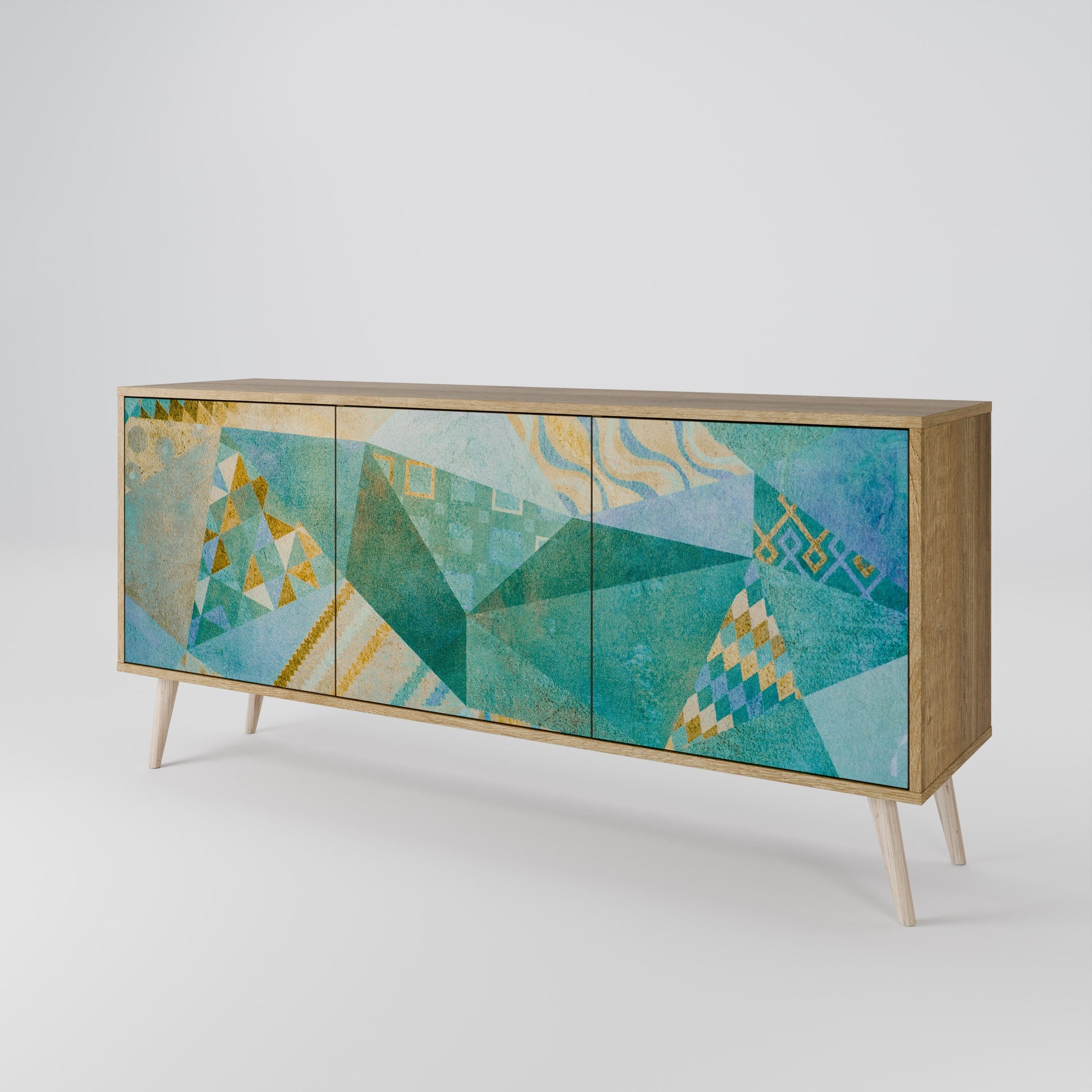Buffet 3 portes SPECTRUM SPLENDOR effet chêne