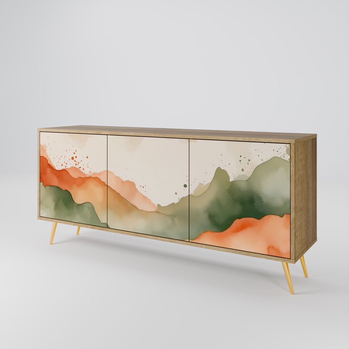 WATERCOLOUR PEAKS 3-Door Sideboard