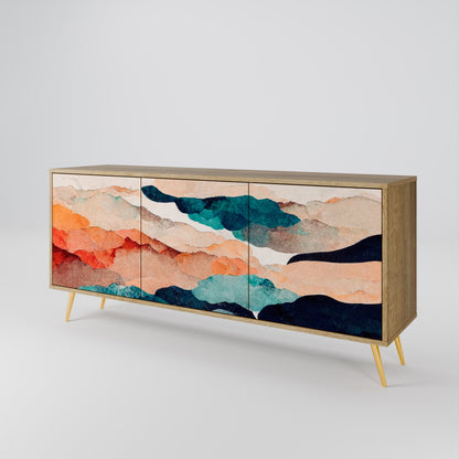 ABSTRACT LANDSCAPE 3-Door Sideboard