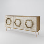 HEXAGONAL SHAPES 3-Door Sideboard