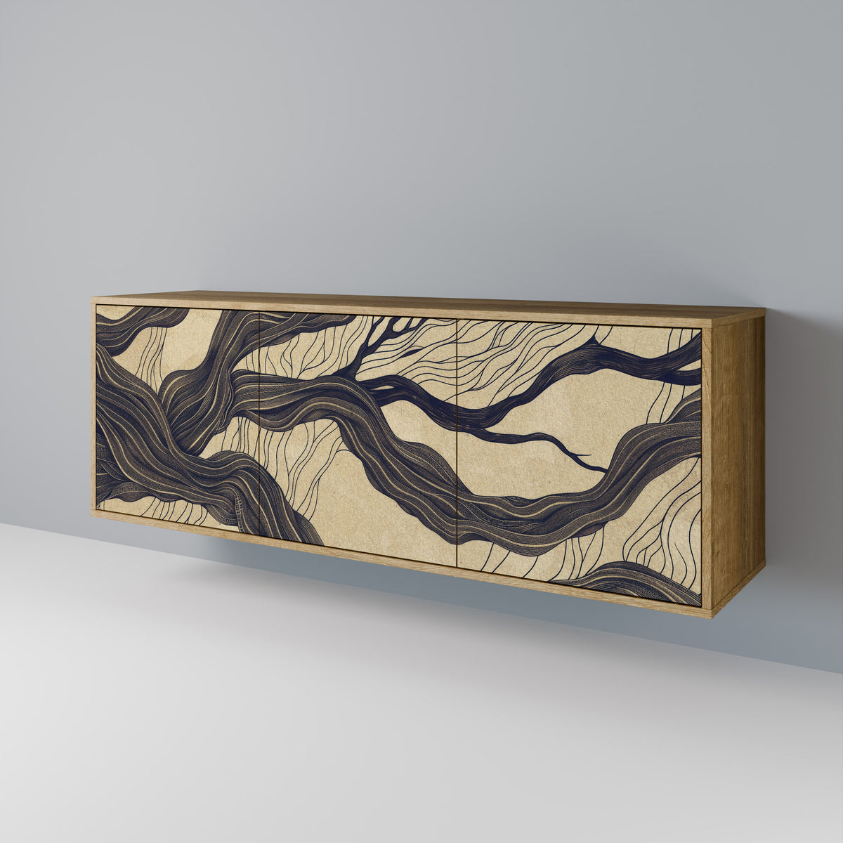 UNIFIED FRAGMENTS 3-Door Sideboard
