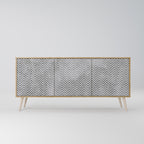 CONCRETE ZIG ZAG 3-Door Sideboard