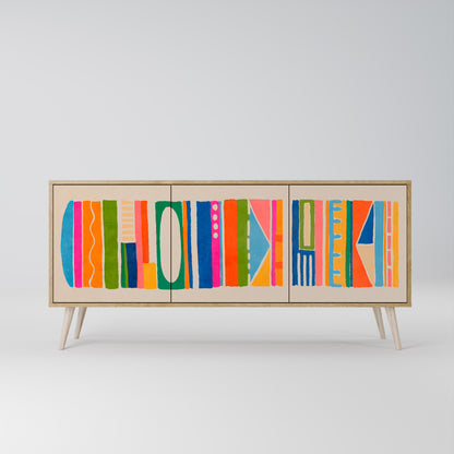 GEOMETRIC SHINE 3-Door Sideboard