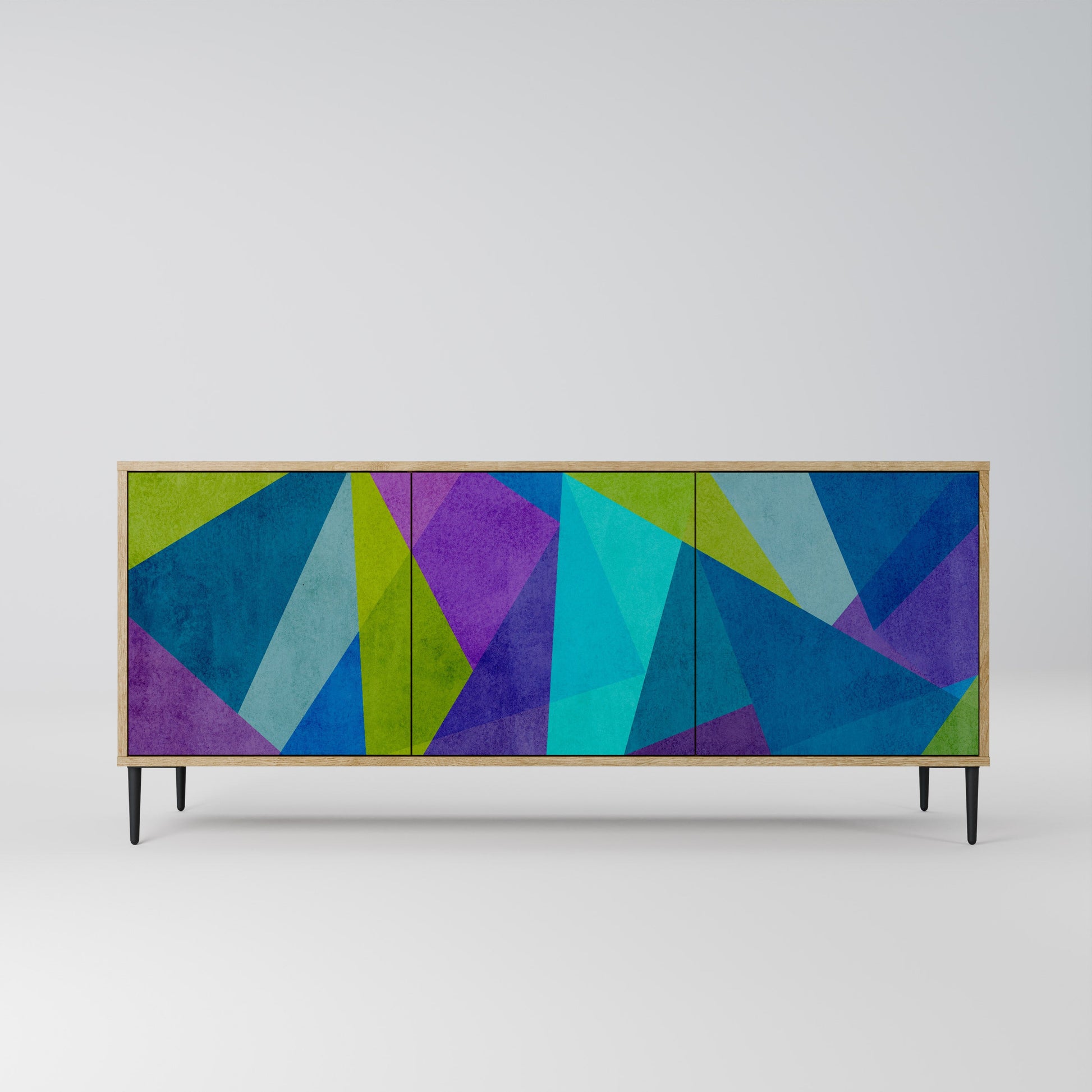 Buffet 3 portes effet chêne COLD SHOWCASE