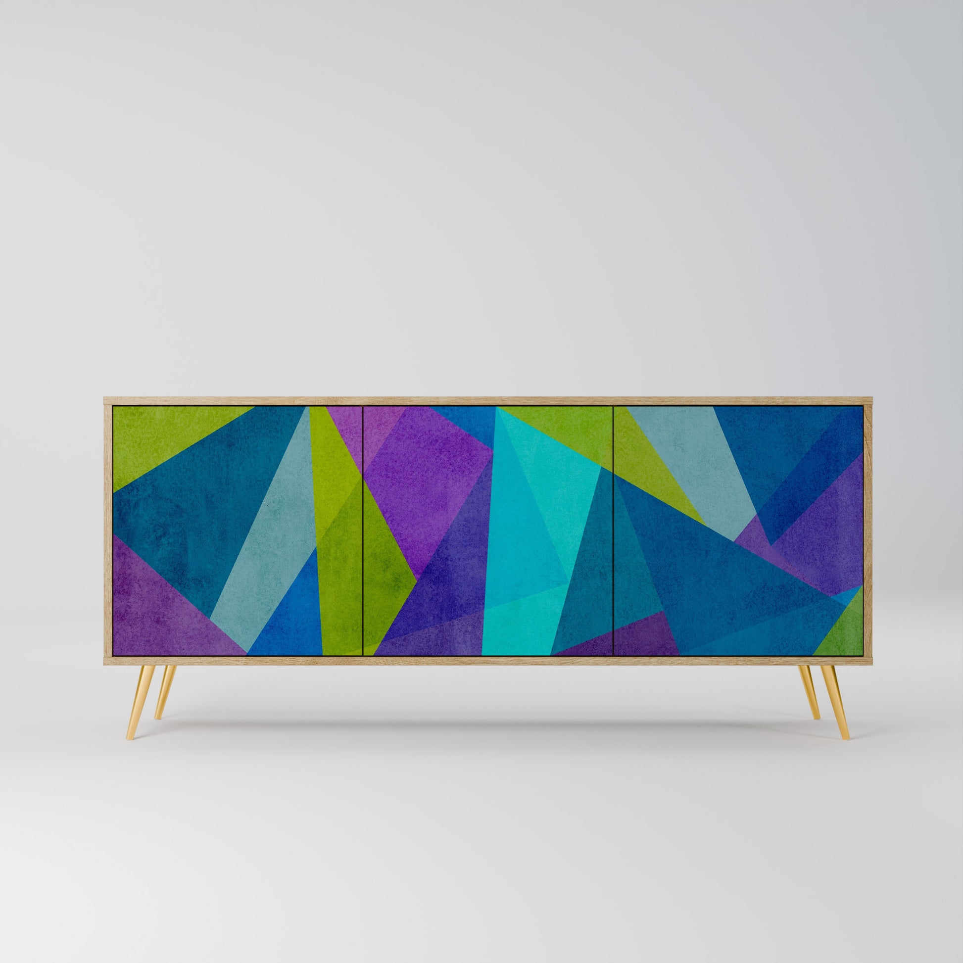 Buffet 3 portes effet chêne COLD SHOWCASE