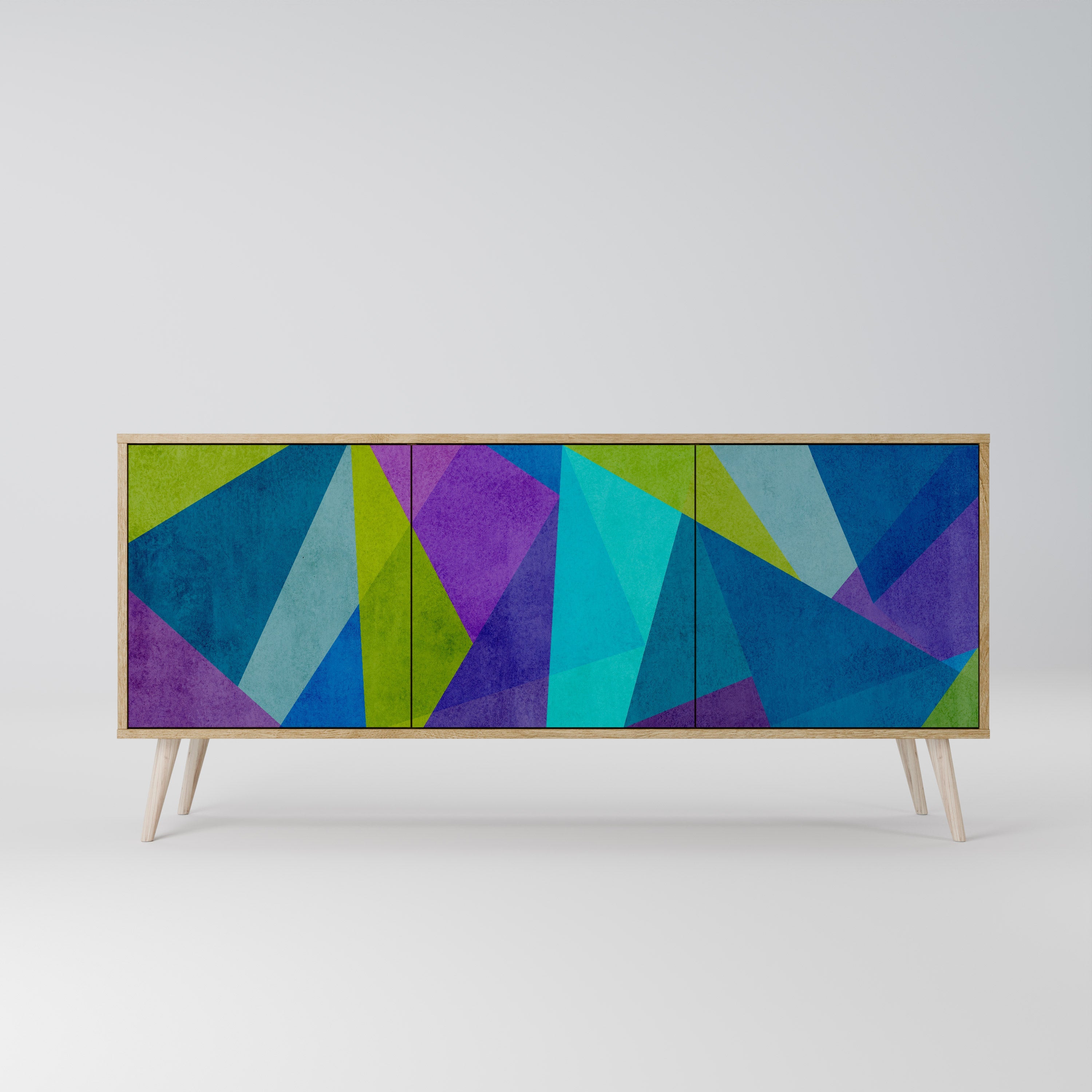 Buffet 3 portes effet chêne COLD SHOWCASE