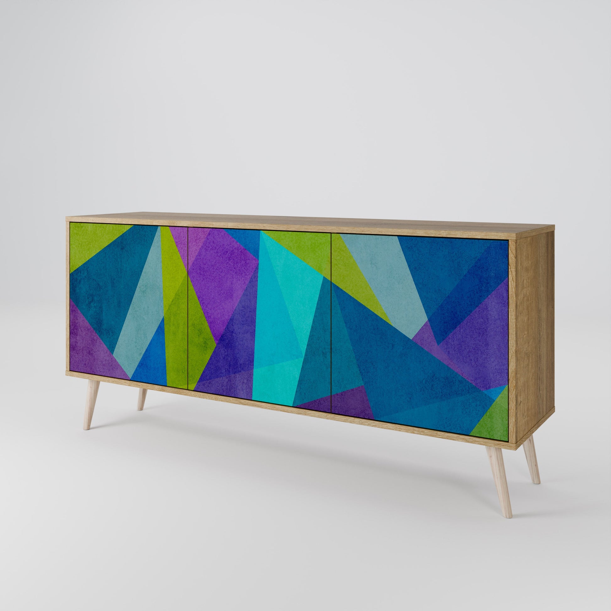 Buffet 3 portes effet chêne COLD SHOWCASE