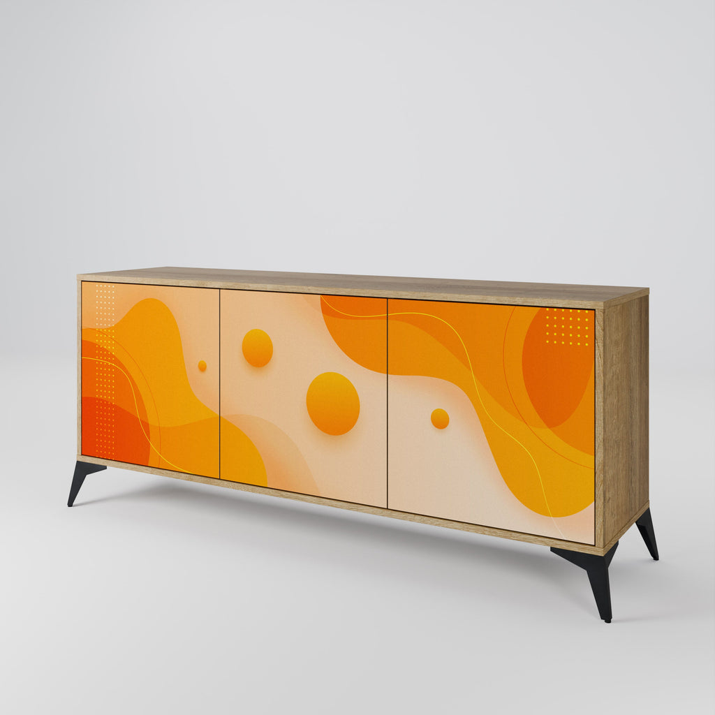 Buffet 3 portes effet chêne ORANGE ARRANGEMENT