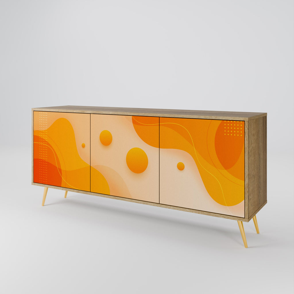 Buffet 3 portes effet chêne ORANGE ARRANGEMENT