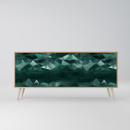 POLYGONAL FLOATING 3-Door Sideboard