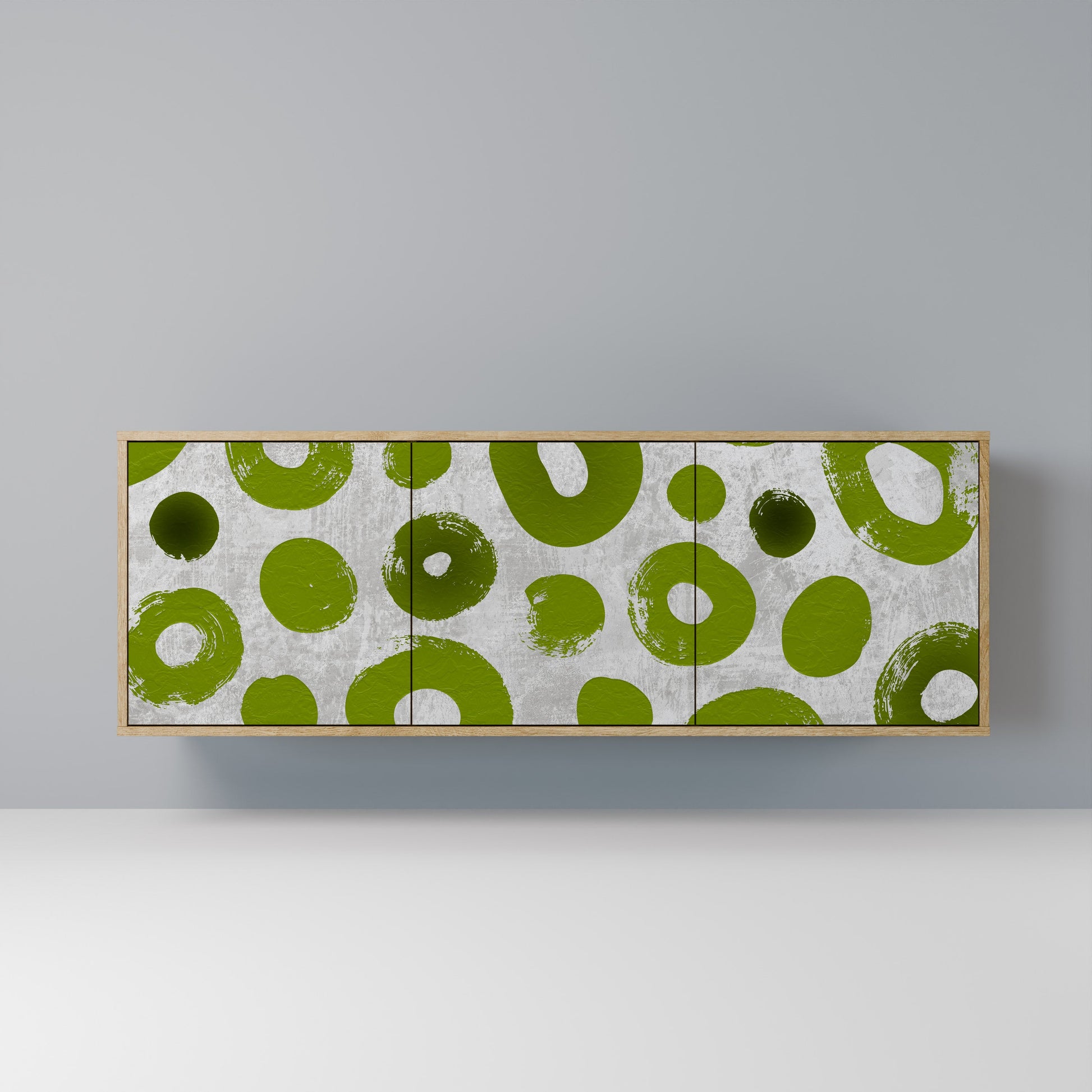Buffet 3 portes GREEN RHAPSODY effet chêne