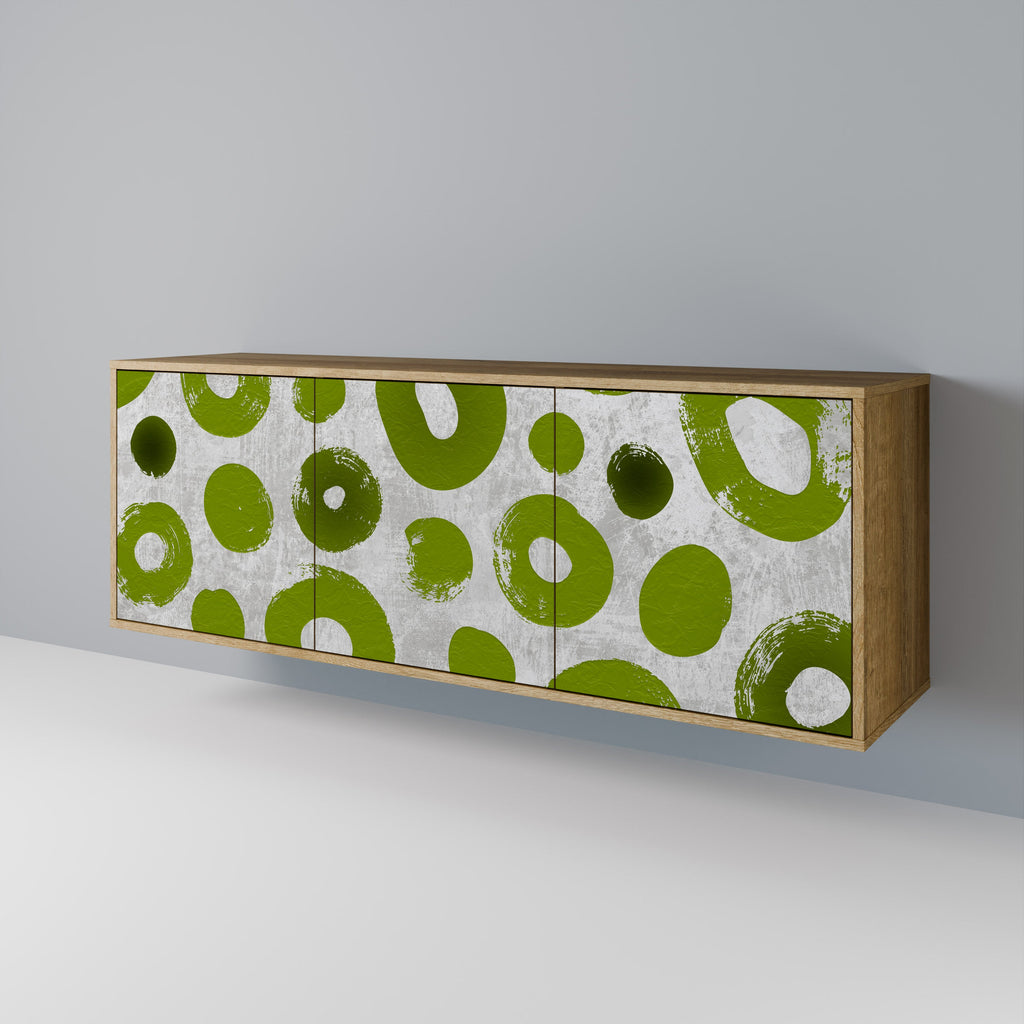 Buffet 3 portes GREEN RHAPSODY effet chêne
