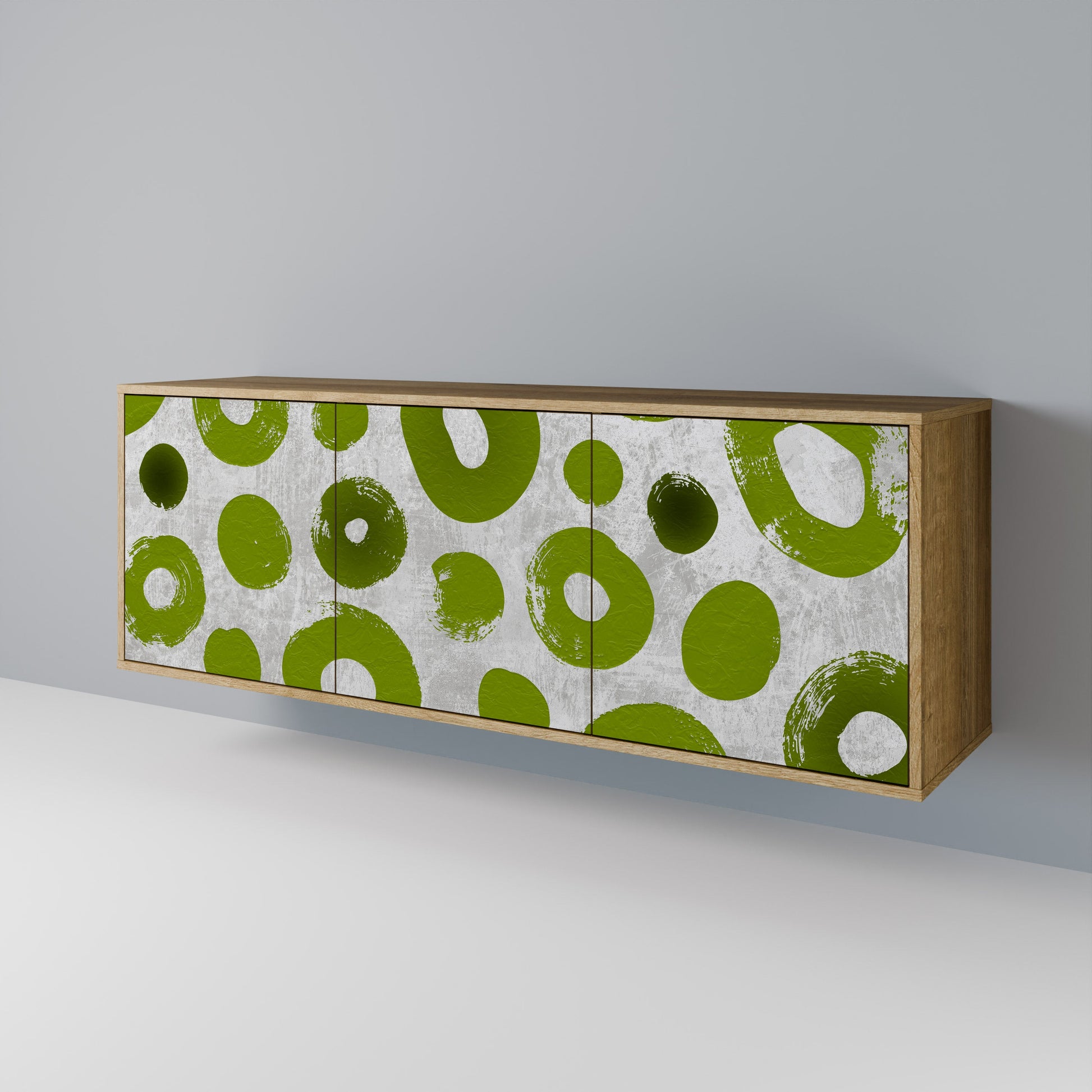 Buffet 3 portes GREEN RHAPSODY effet chêne