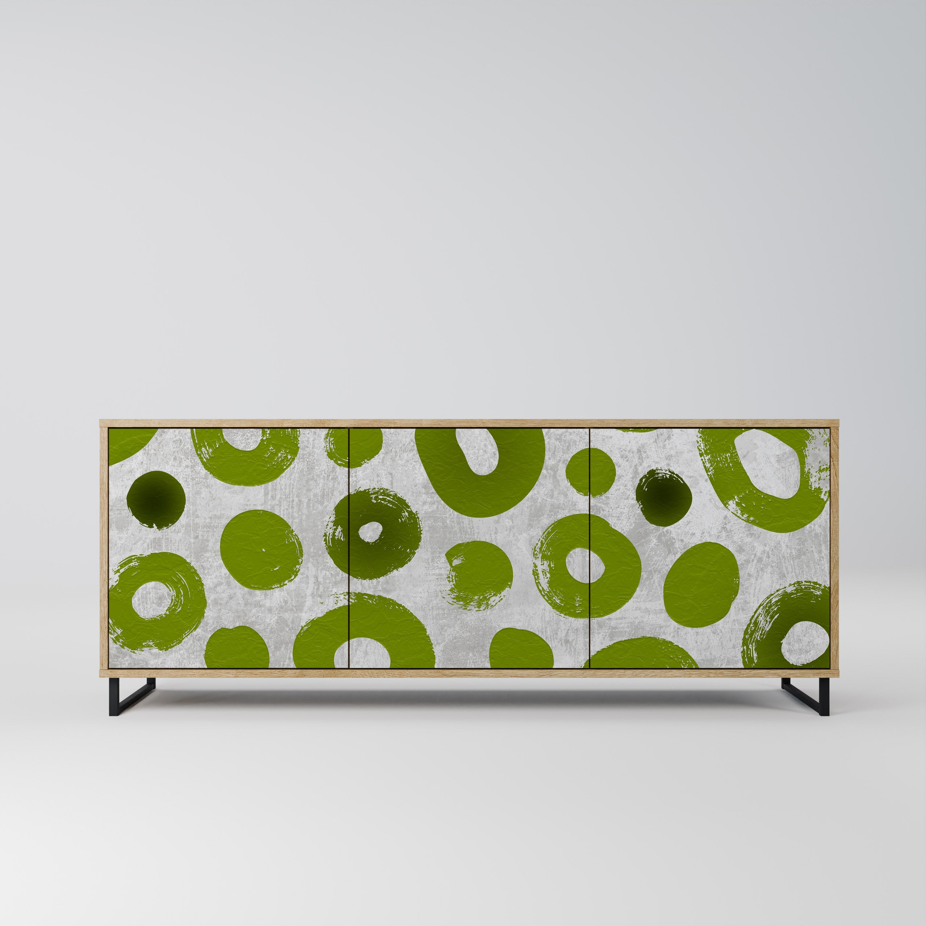 Buffet 3 portes GREEN RHAPSODY effet chêne