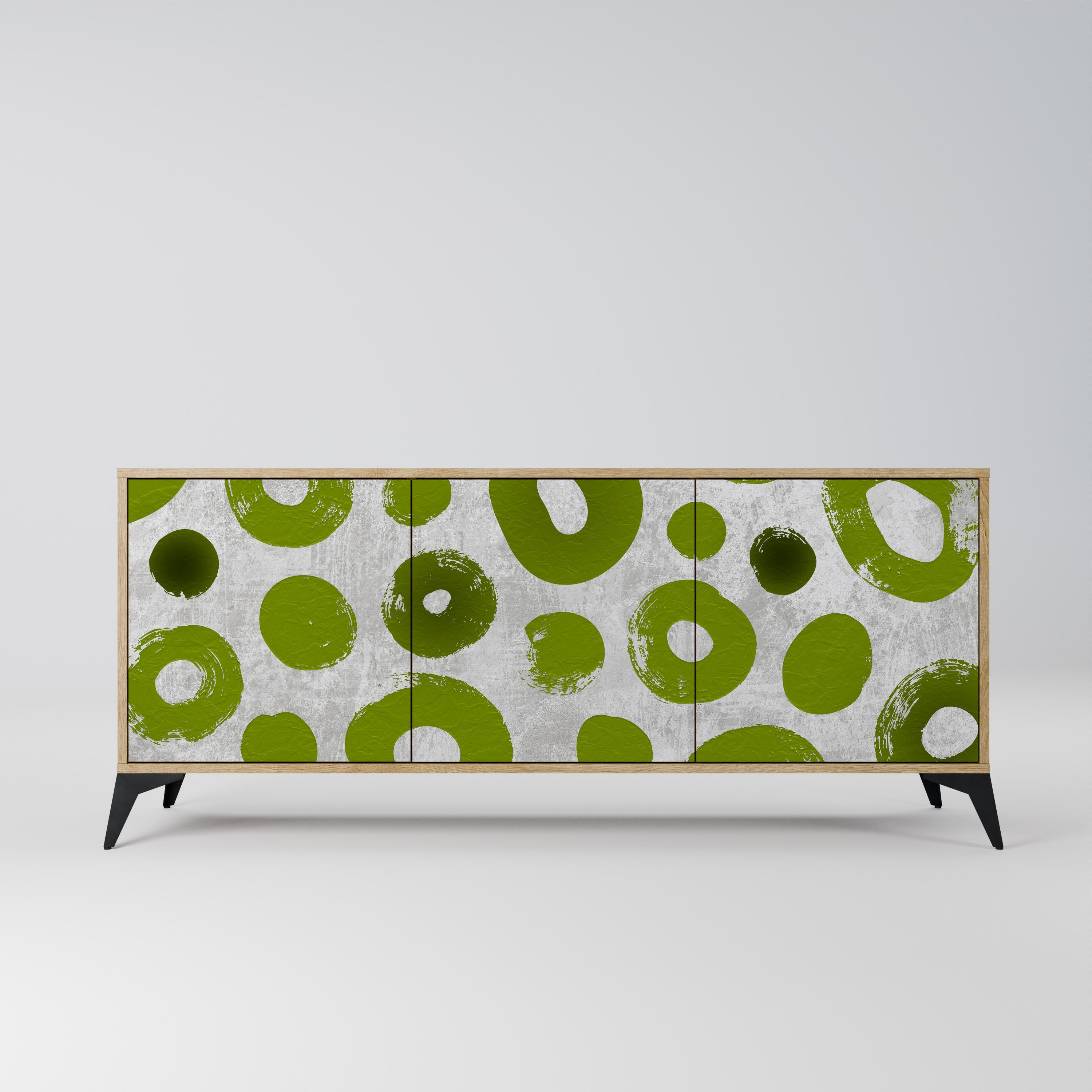 Buffet 3 portes GREEN RHAPSODY effet chêne