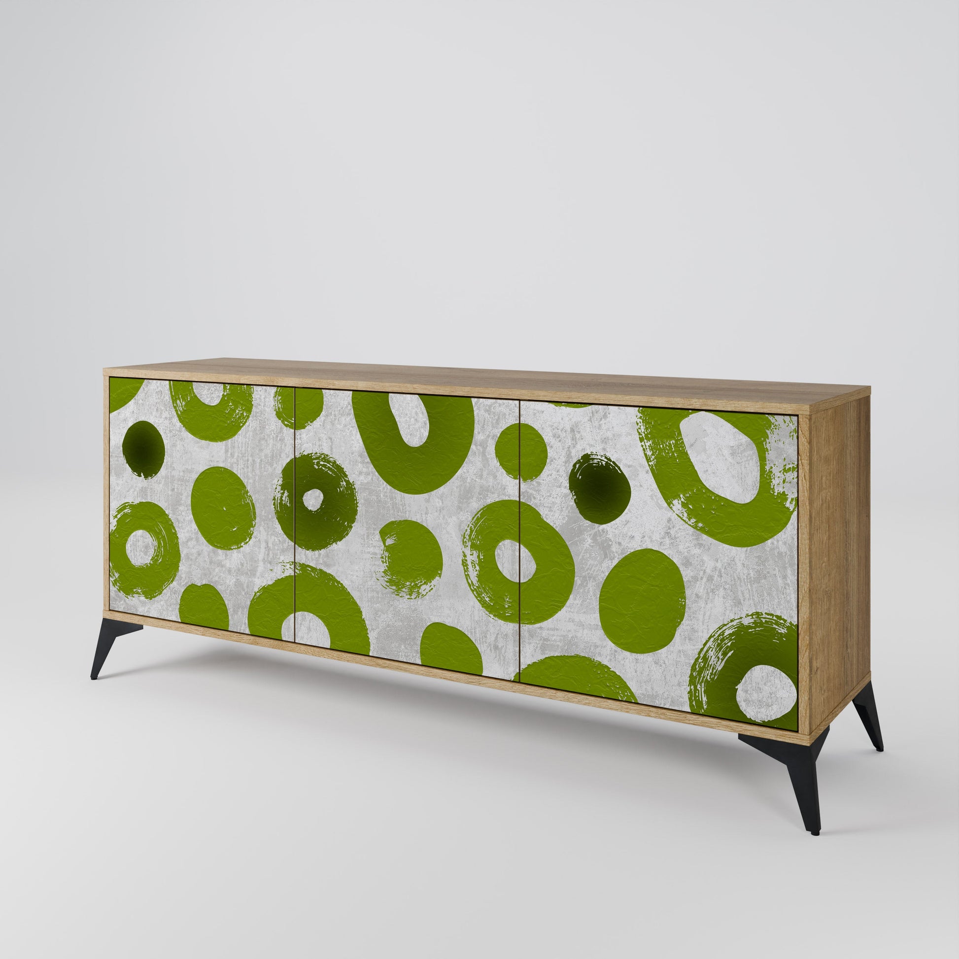 Buffet 3 portes GREEN RHAPSODY effet chêne