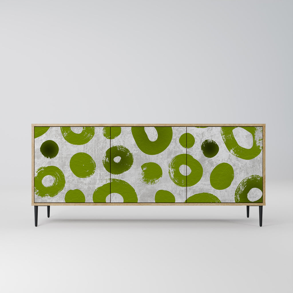 Buffet 3 portes GREEN RHAPSODY effet chêne