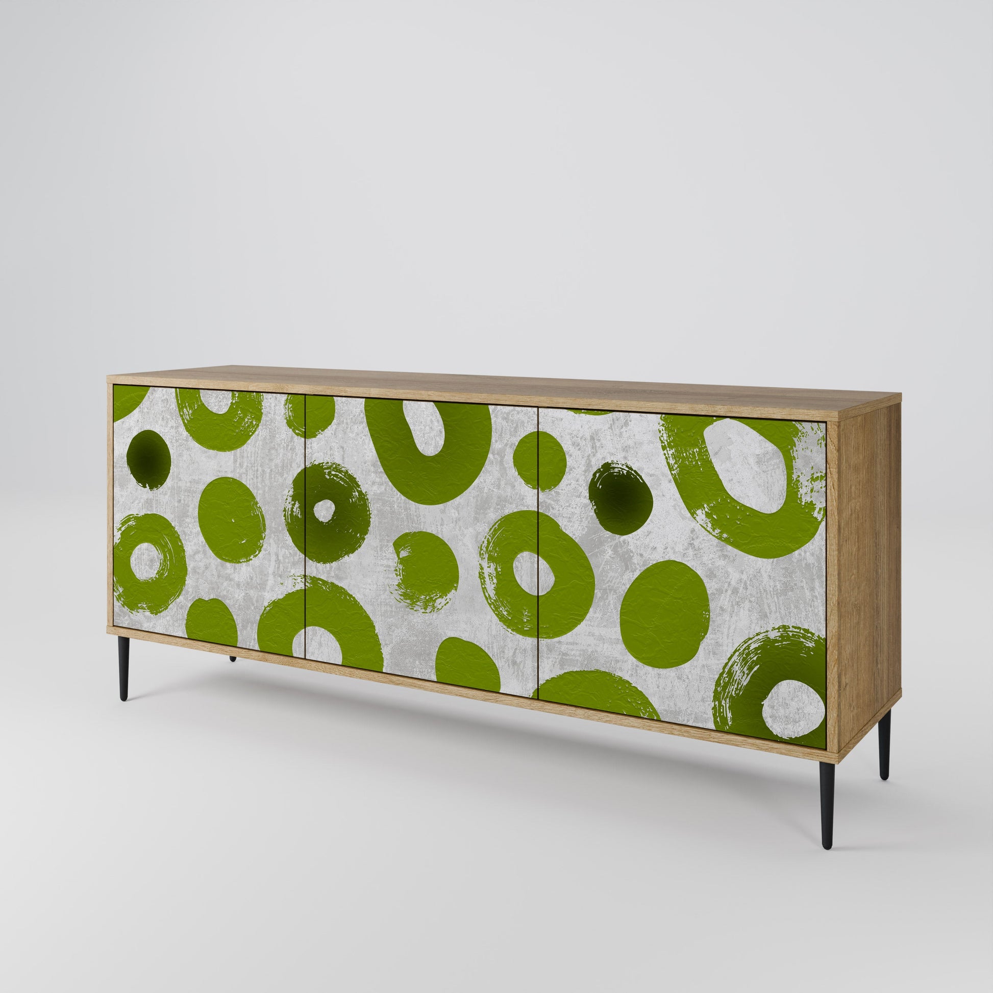 Buffet 3 portes GREEN RHAPSODY effet chêne