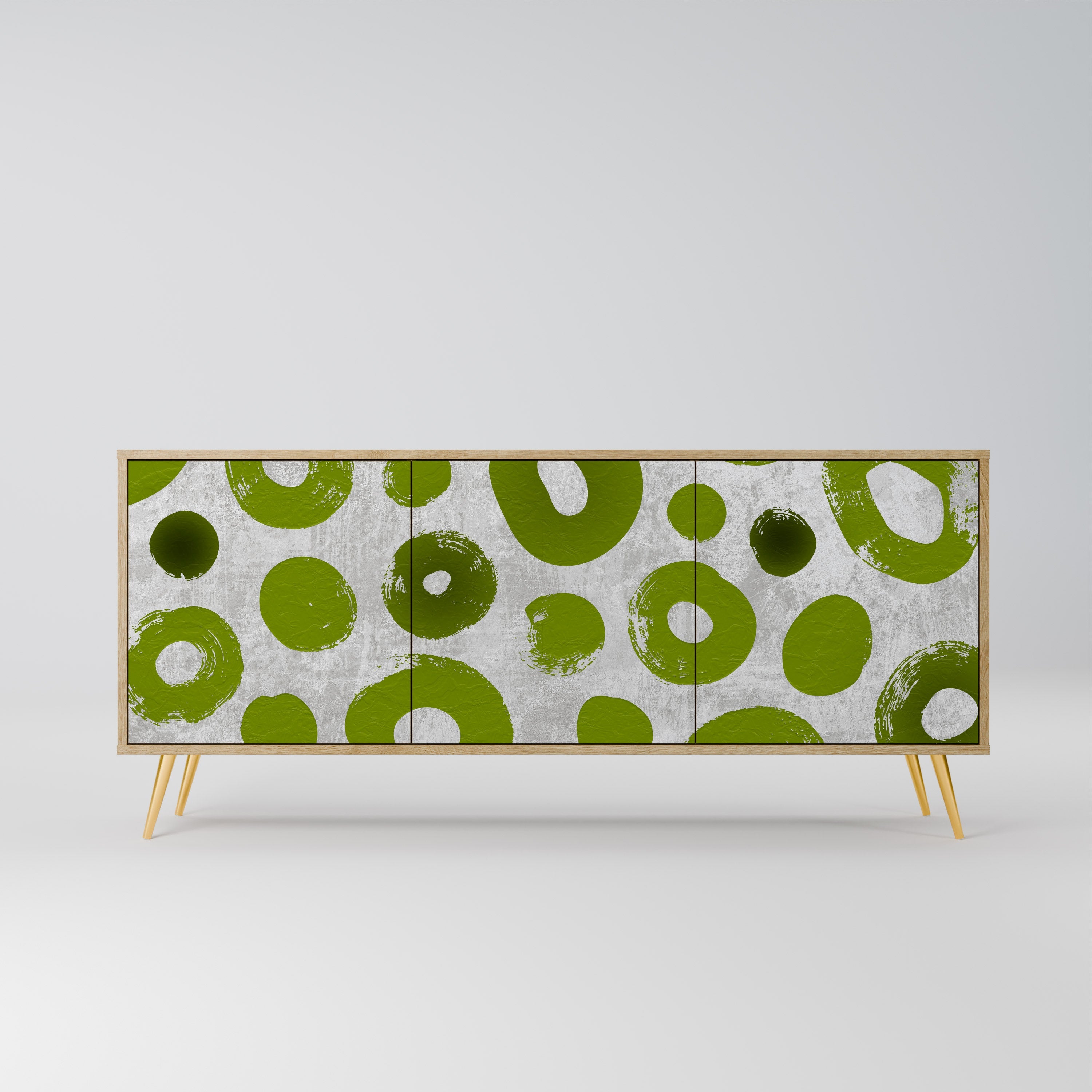 Buffet 3 portes GREEN RHAPSODY effet chêne