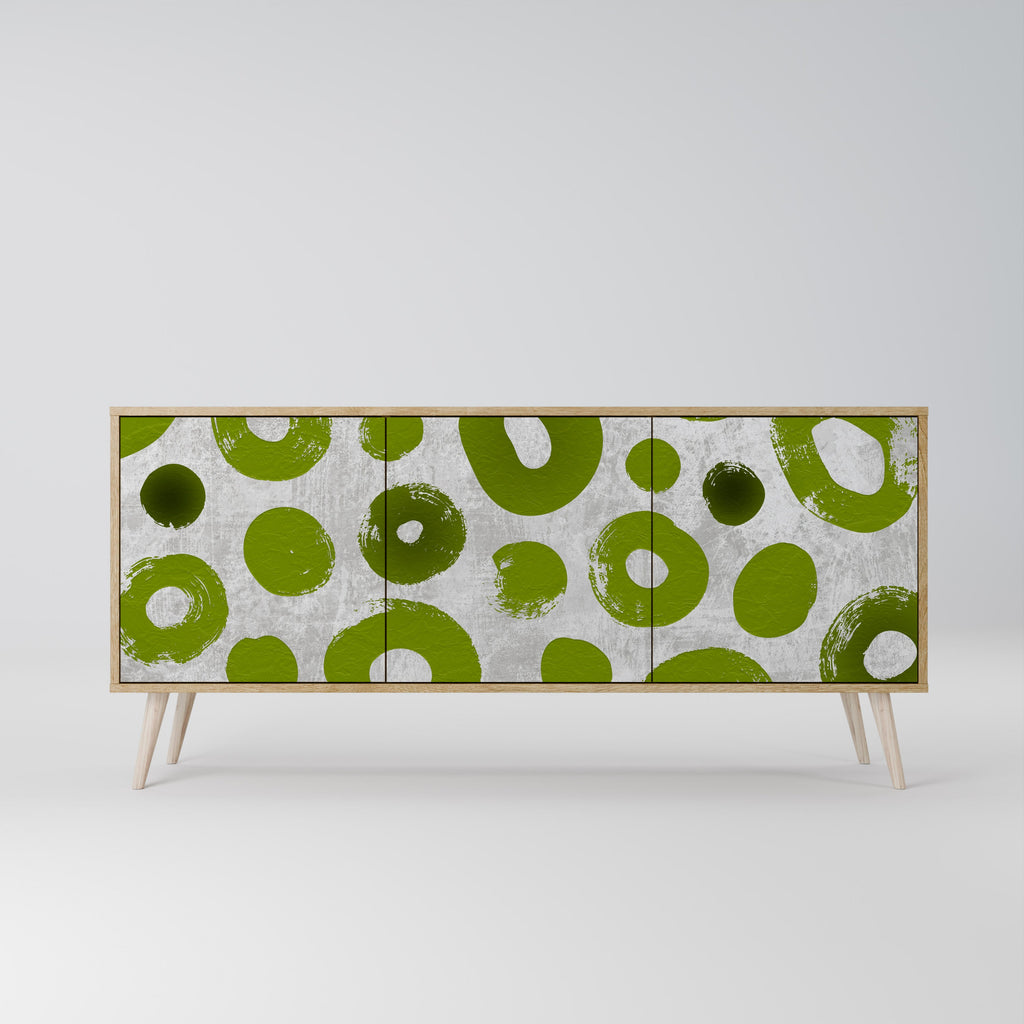Buffet 3 portes GREEN RHAPSODY effet chêne