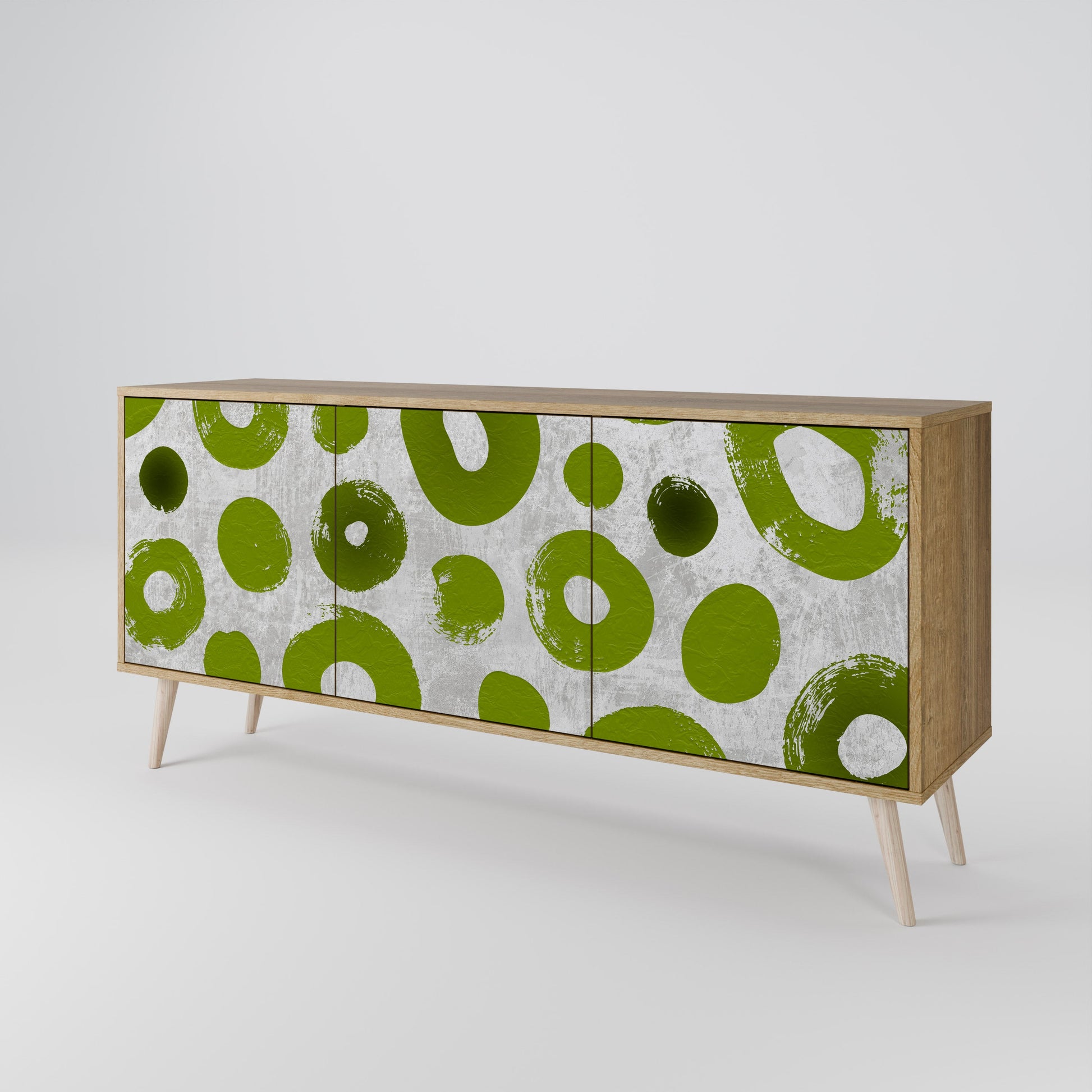 Buffet 3 portes GREEN RHAPSODY effet chêne