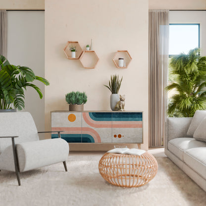 TWO HALVES 3-Door Sideboard