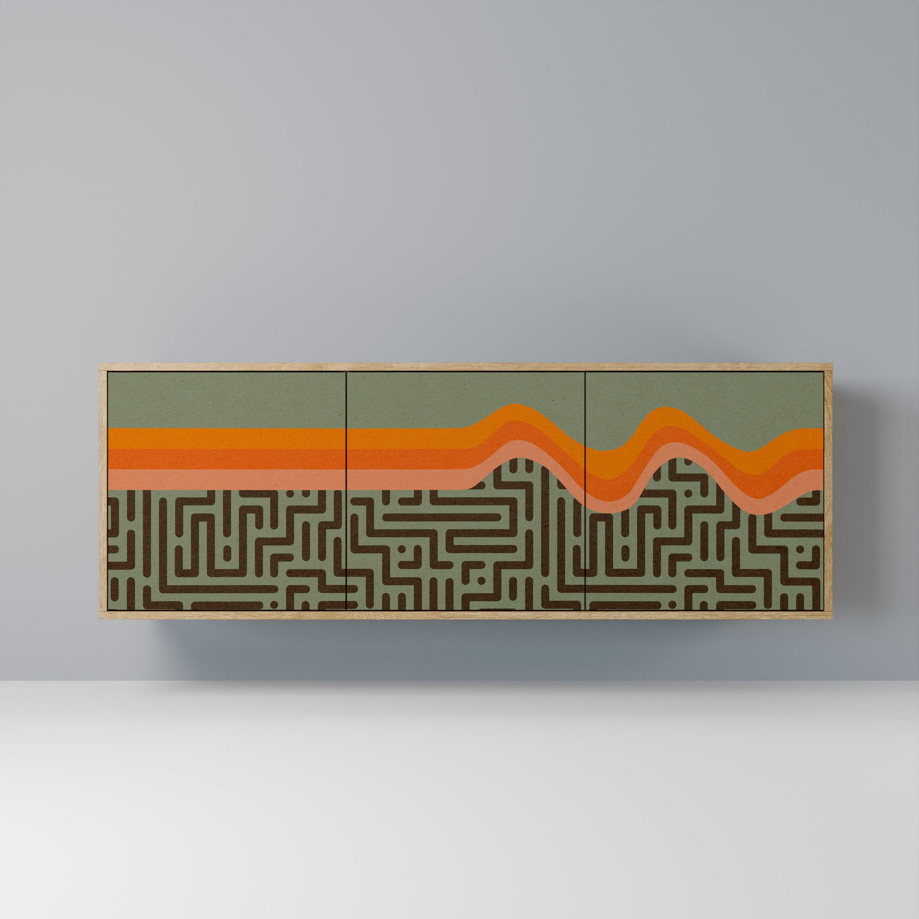 Buffet 3 portes SIMPLE SOLUTIONS effet chêne