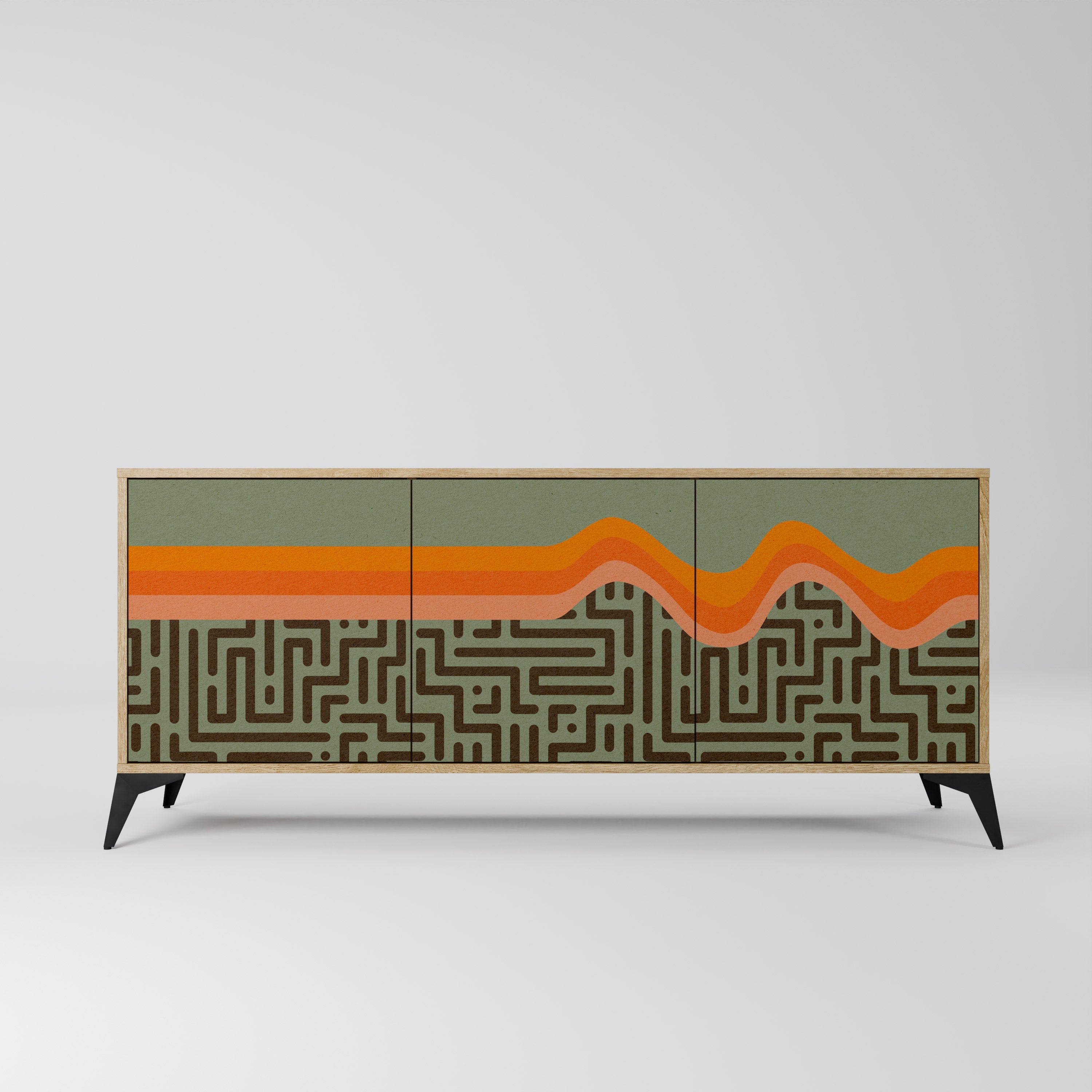 Buffet 3 portes SIMPLE SOLUTIONS effet chêne