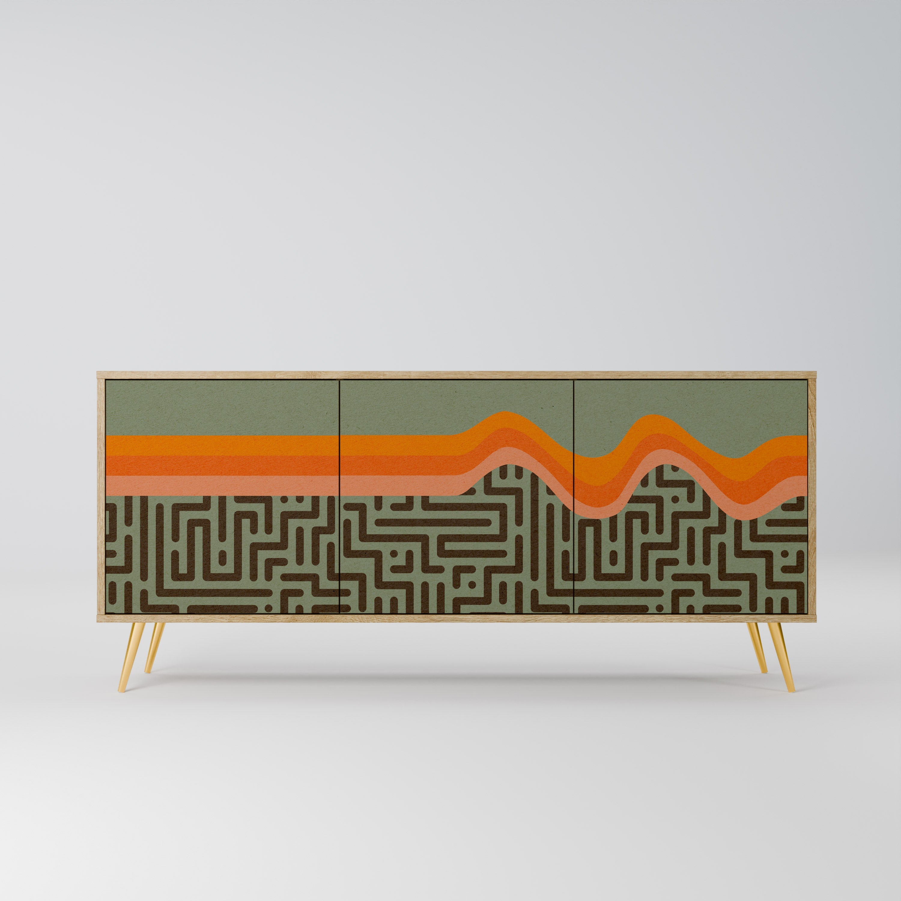 Buffet 3 portes SIMPLE SOLUTIONS effet chêne