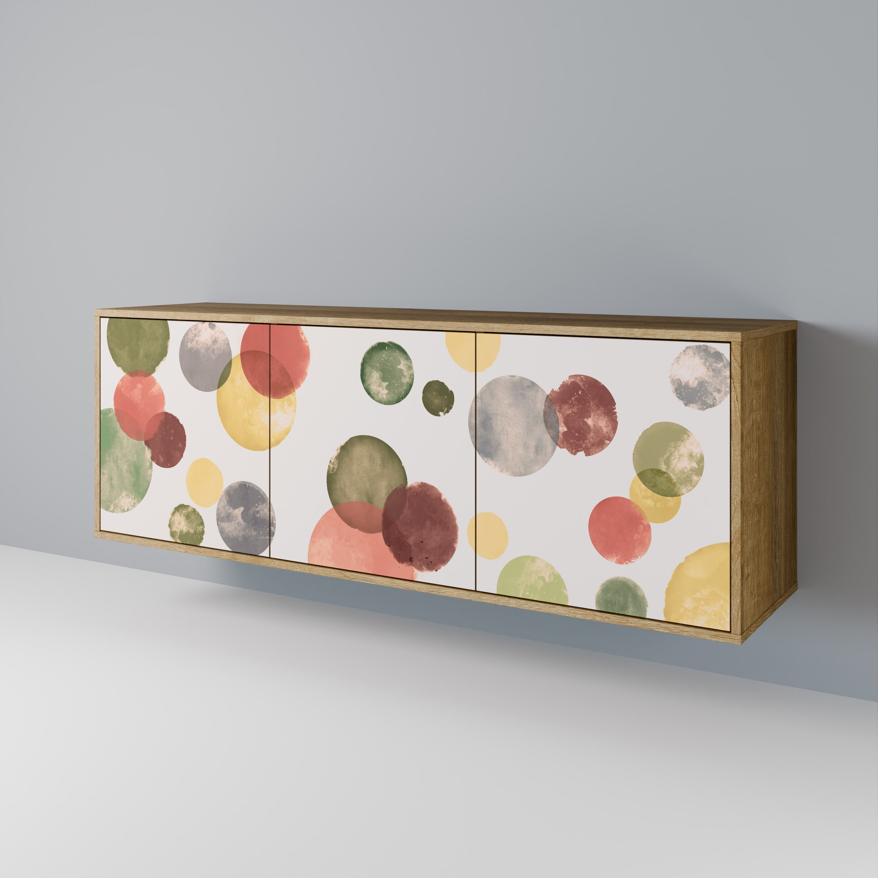 Buffet 3 portes FLEETING HAPPINESS effet chêne