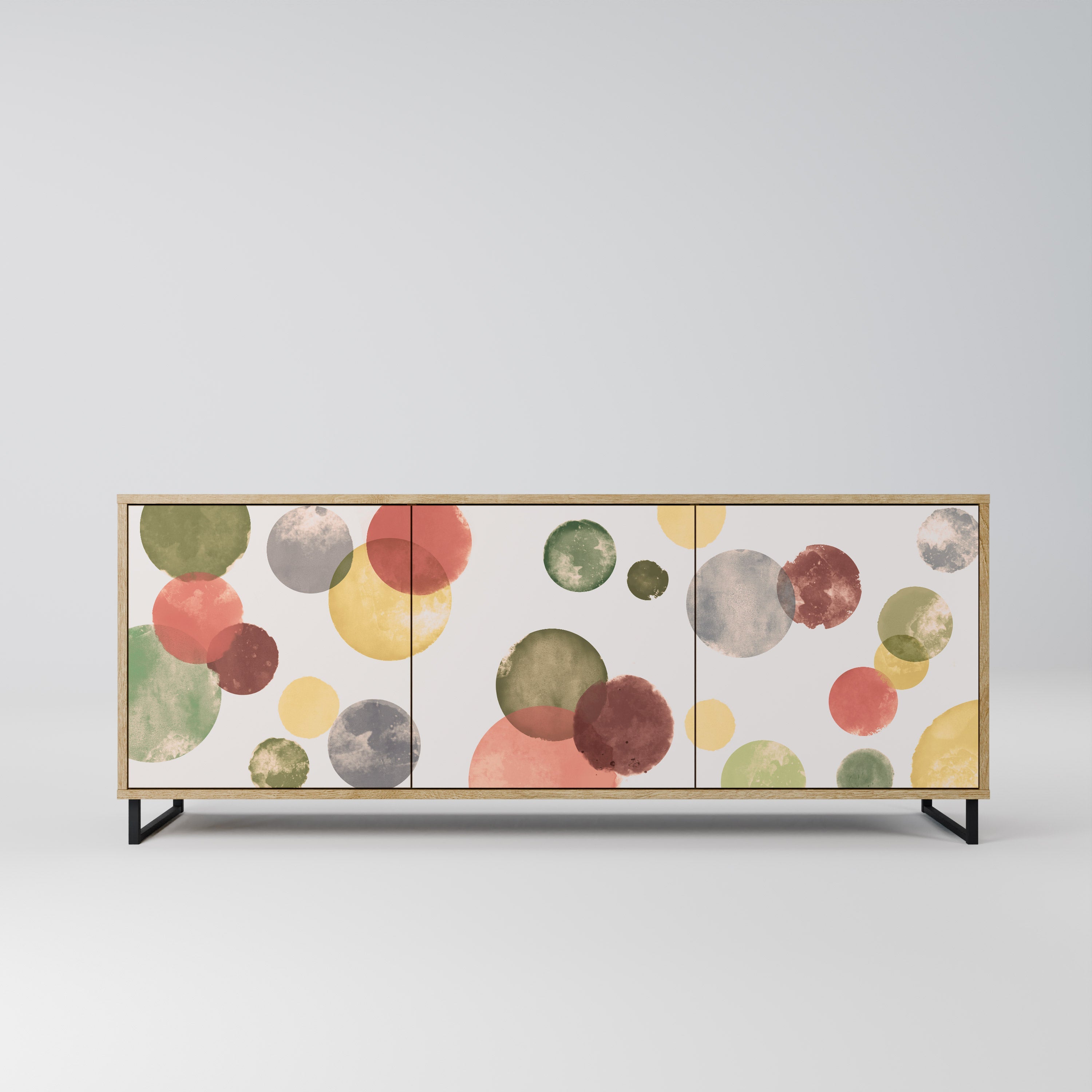 Buffet 3 portes FLEETING HAPPINESS effet chêne