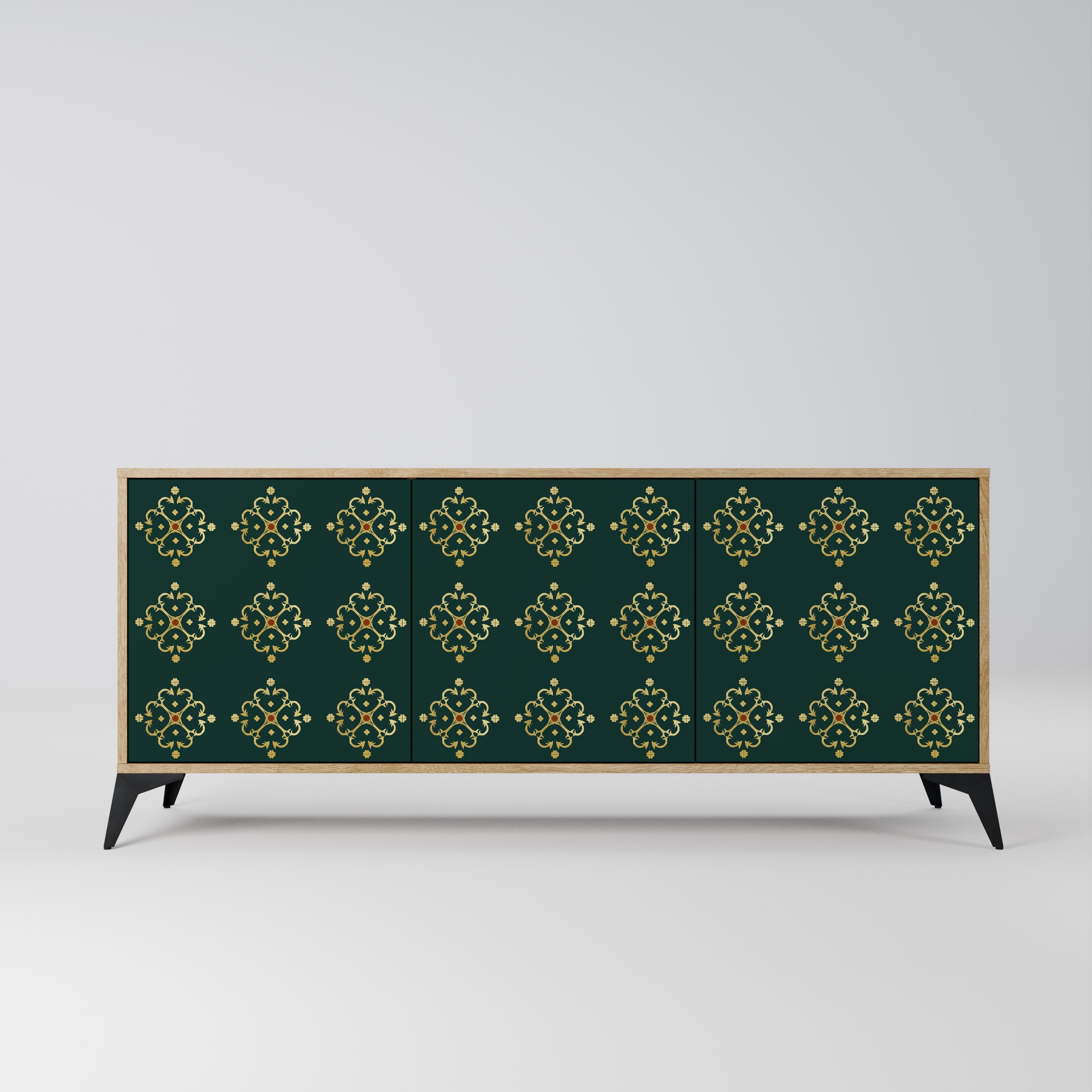 Buffet 3 portes ROYAL MEDALLION effet chêne